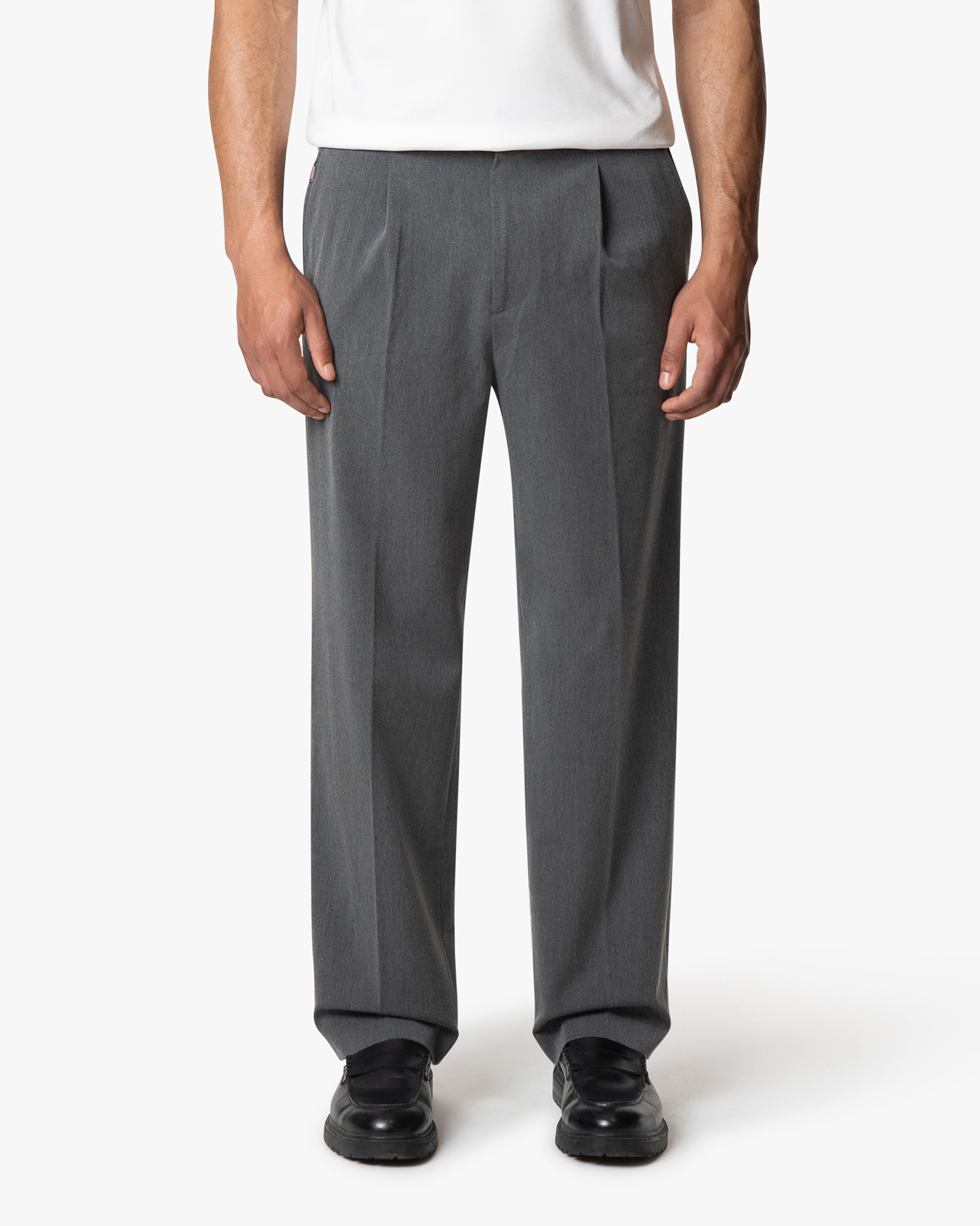 Fender Straight Pants Dark Grey Melee | Menyard Fender Straight Pants Dark Grey Melee | Menyard