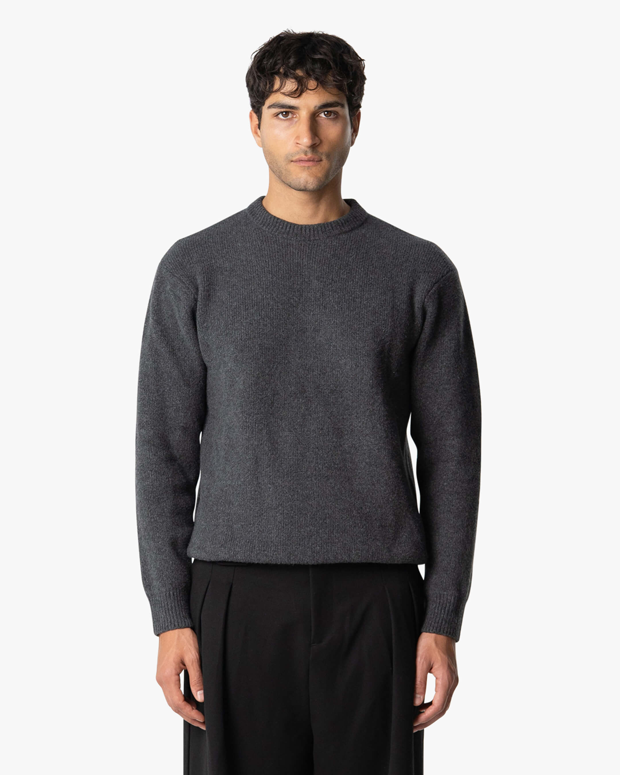 Nuvola Knitted Cotton Crewneck