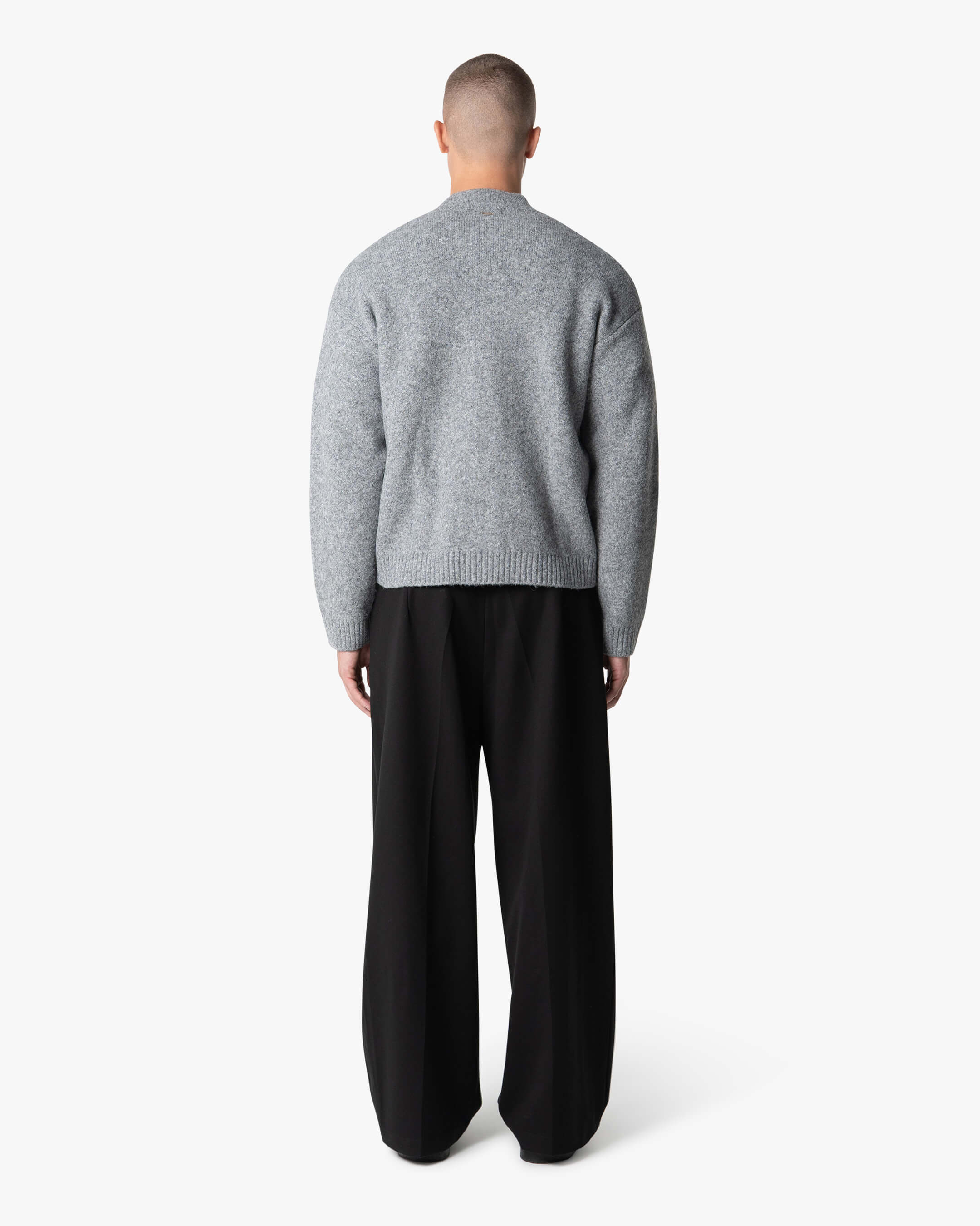 Signore Brushed Zip-Up Cardigan