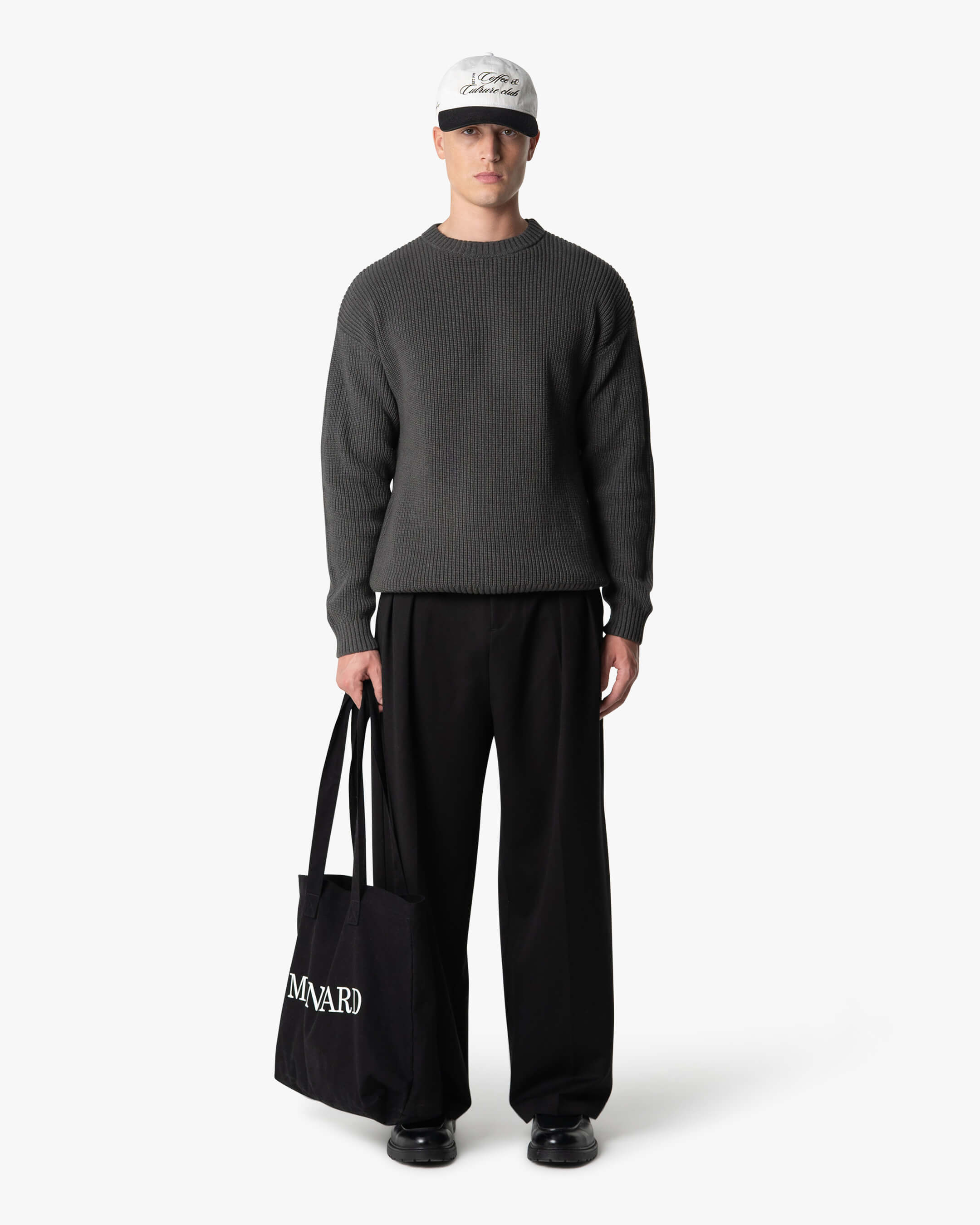 Naval Knitted Cotton Sweater