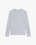 Henley Longsleeve | Grey Melee flatlay