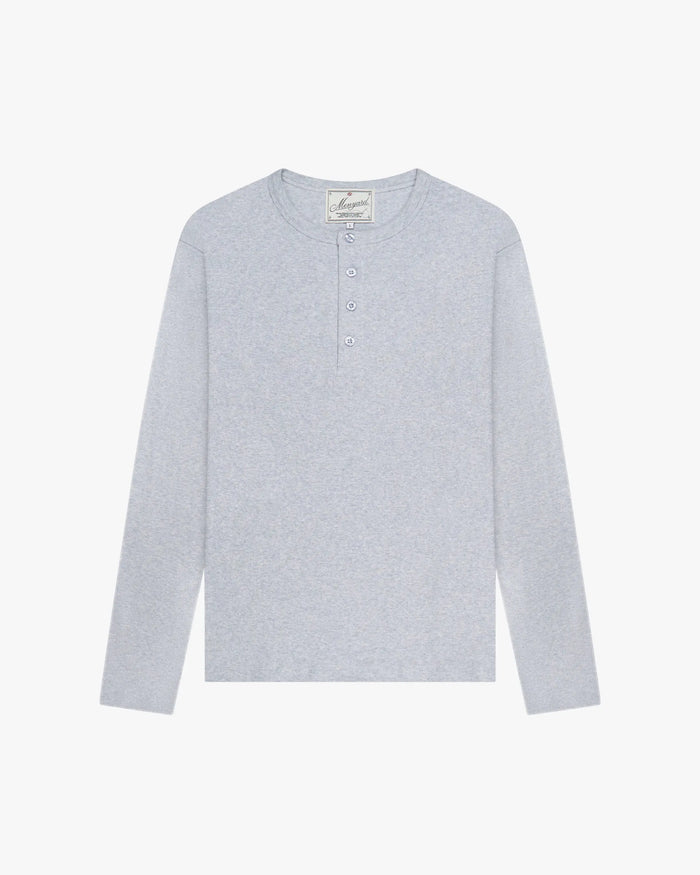 Henley Longsleeve | Grey Melee