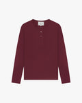 Henley Longsleeve | Burgundy flatlay