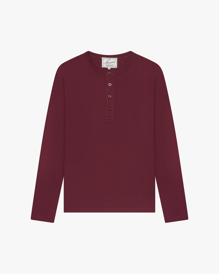 Henley Longsleeve | Burgundy