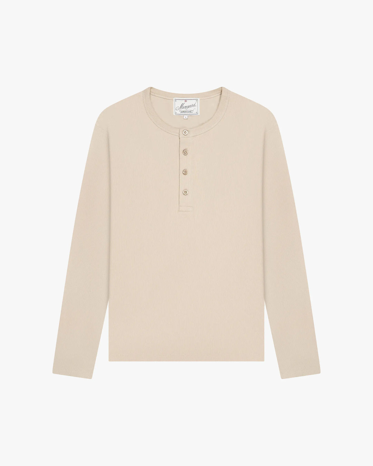 Henley Longsleeve | Light Beige flatlay