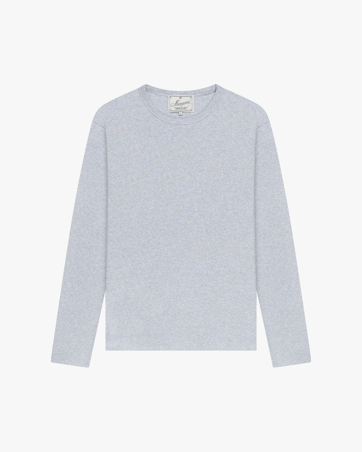 Ribbed Longsleeve | Grey Melee flatlay