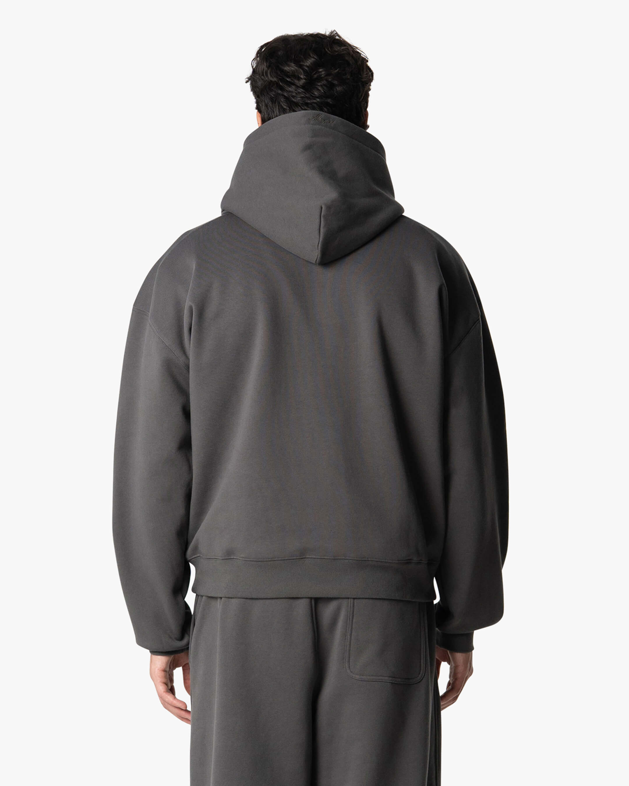 Signature Cotton Oversized Hoodie - Grey | Menyard ®