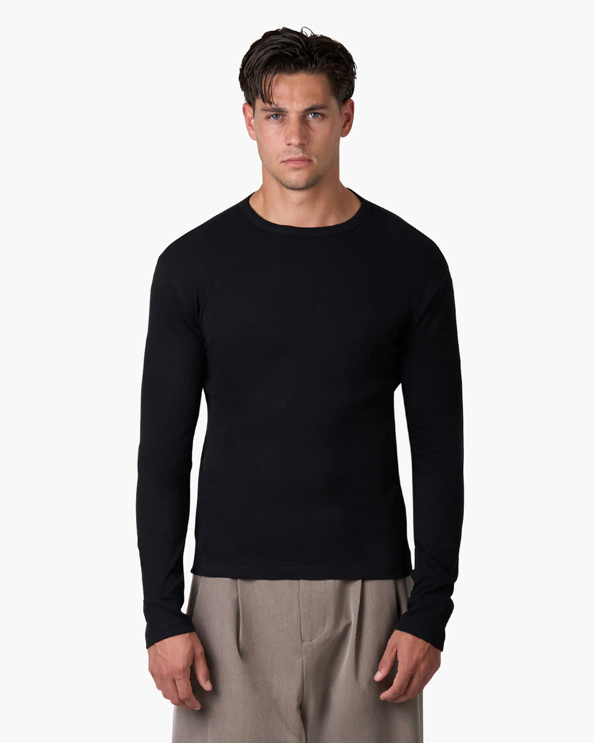 Ribbed Longsleeve | Black