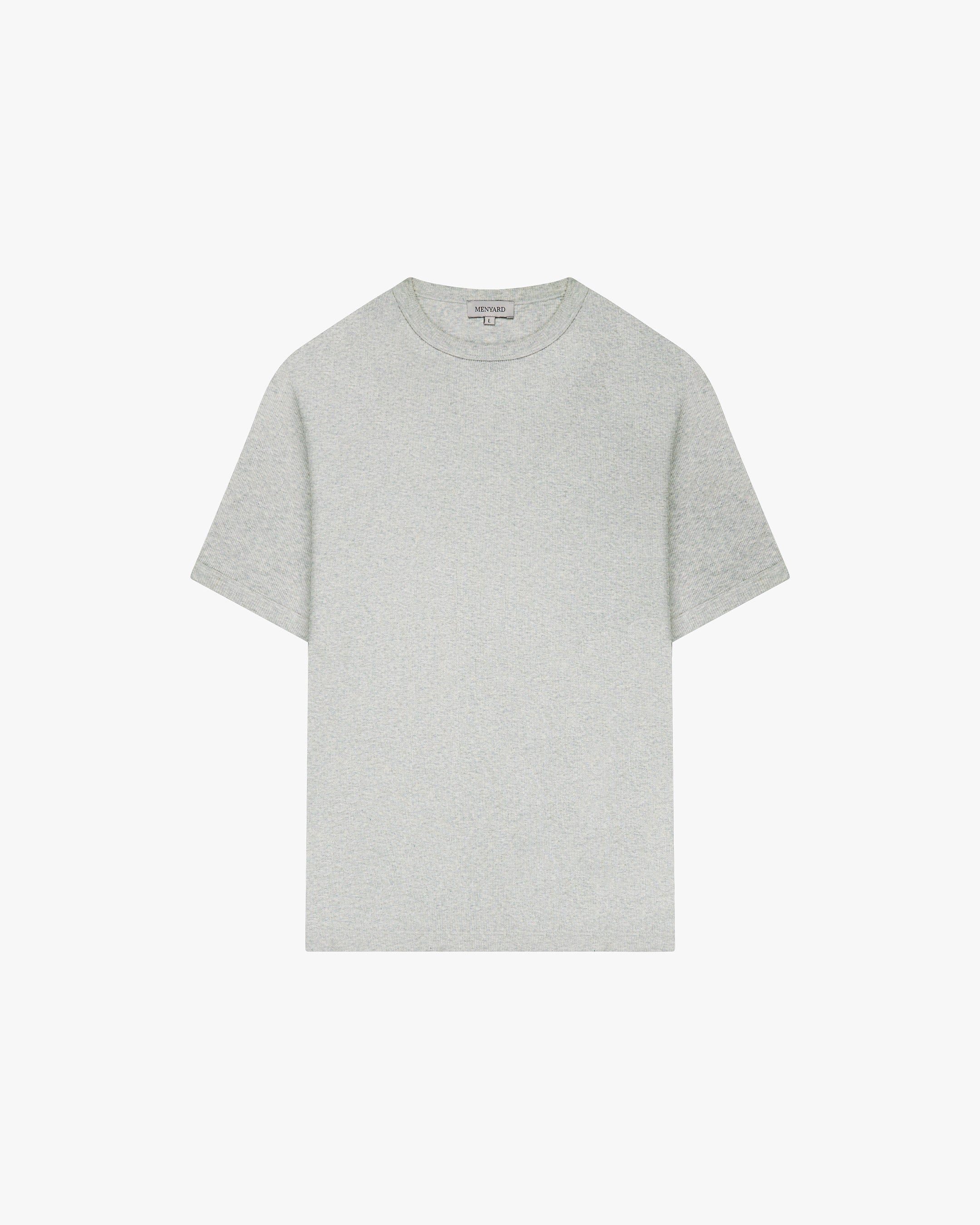 Ribbed T-Shirt | Grey Melee