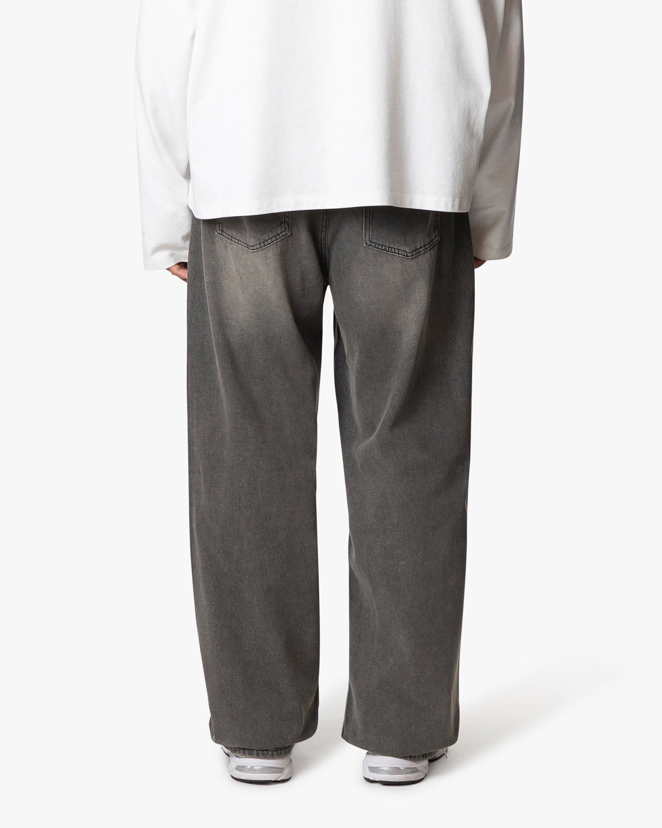 Riven Wide Jeans - Washed Grey | Menyard®