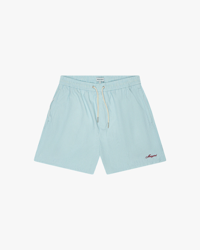 Croisette Swimshort | Light Blue/White