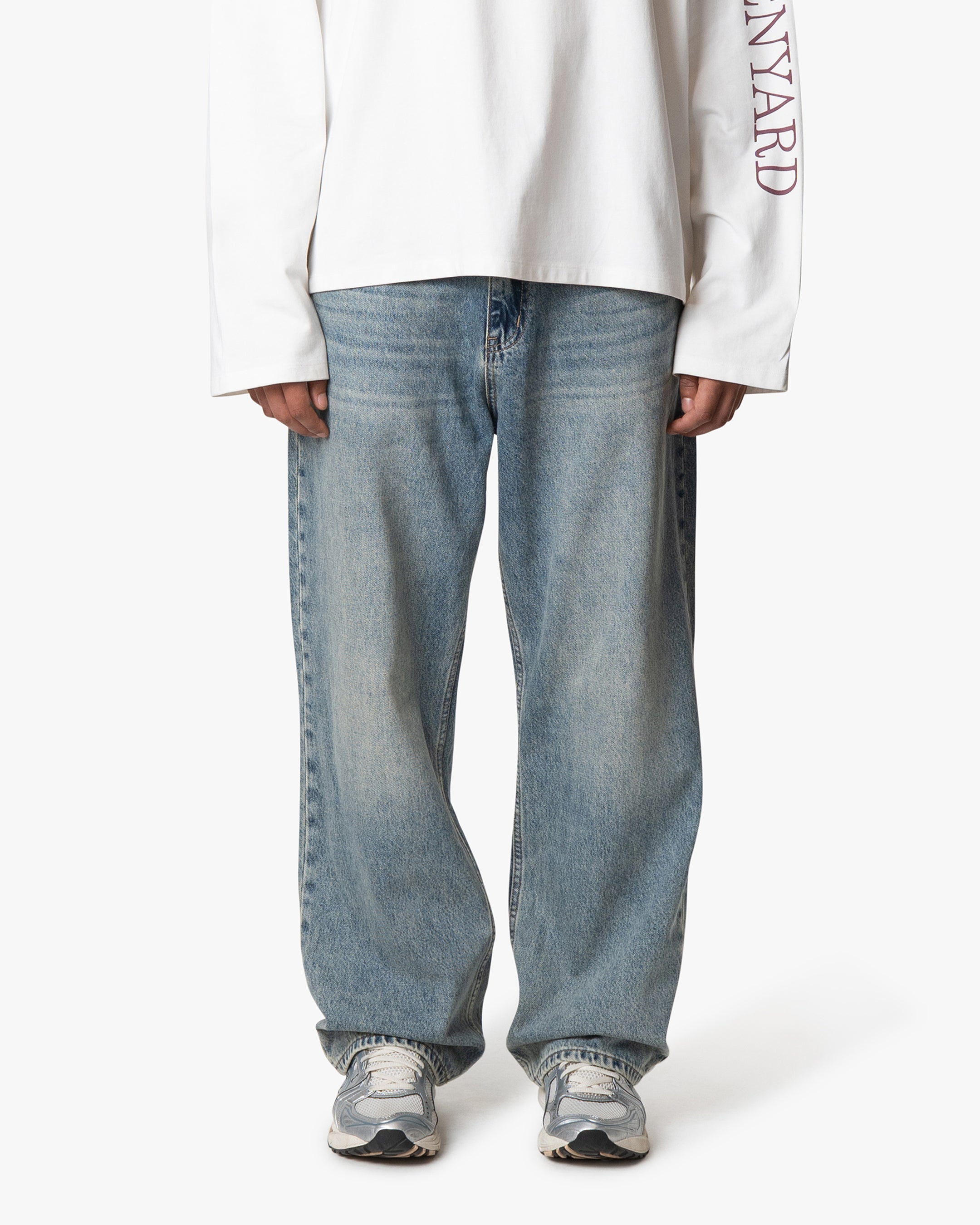 Riven Wide Jeans | Mid Blue