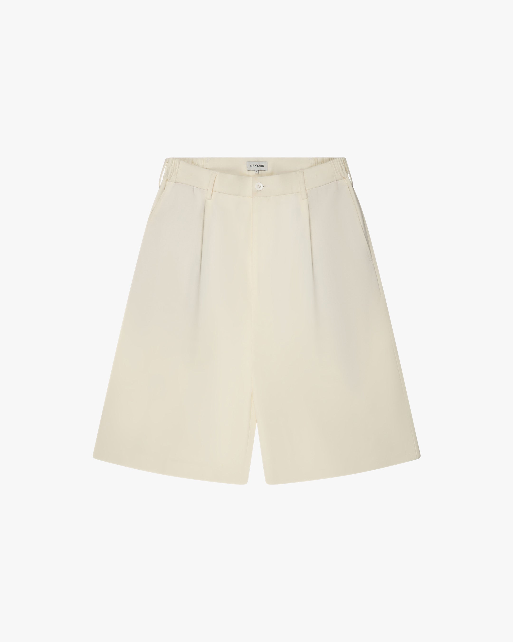 Orin Pleated Short | Ecru
