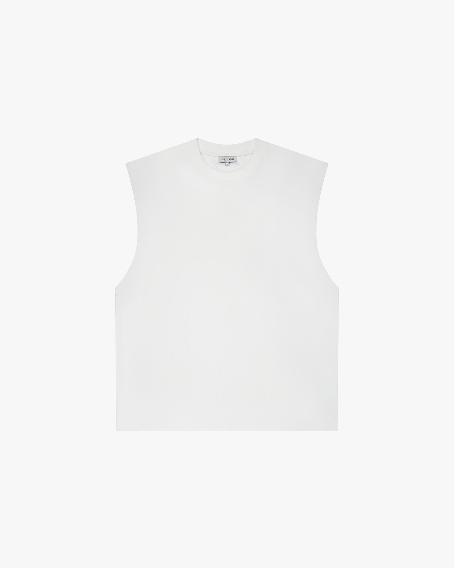 Blank Boxy Tank Top | White