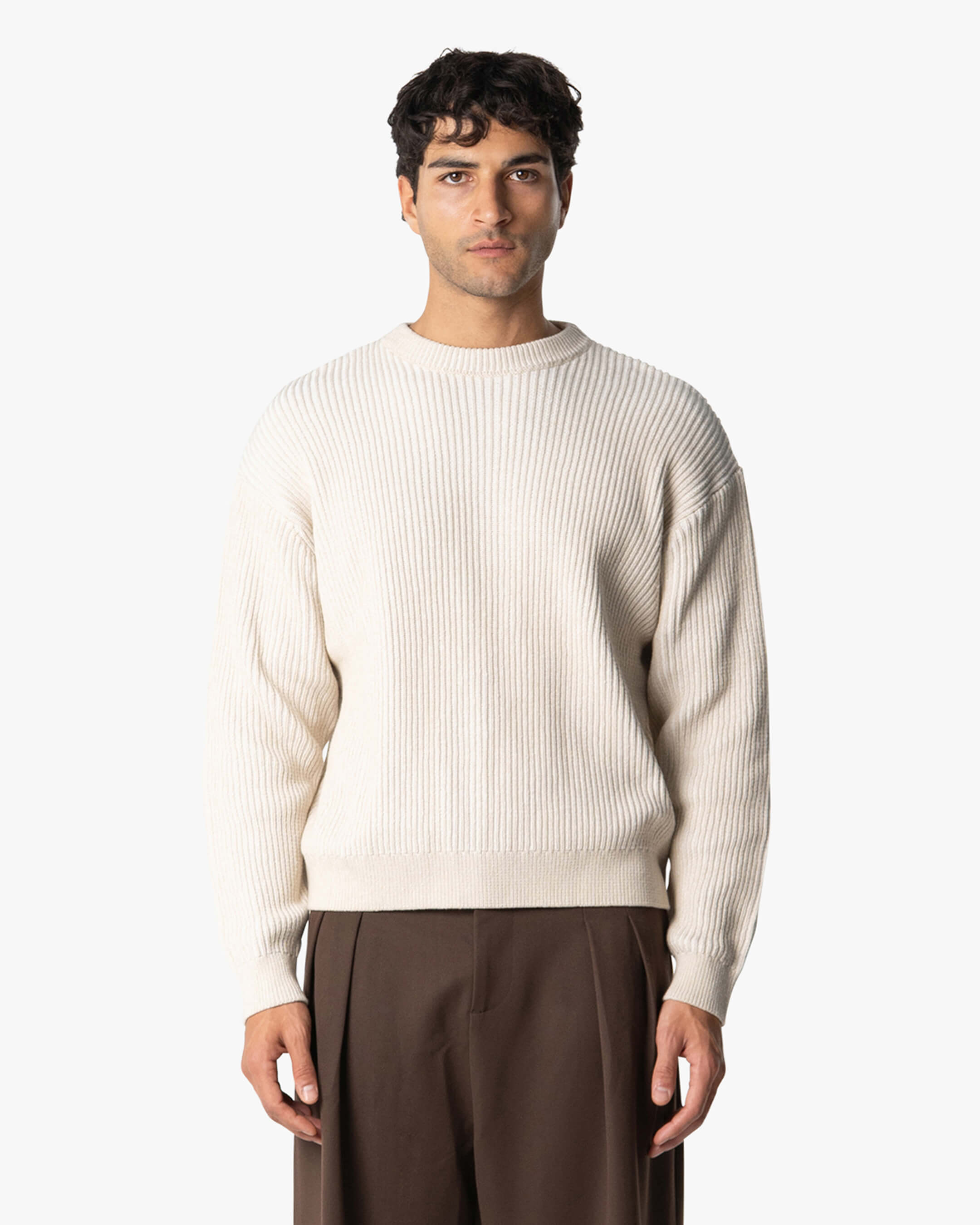 Lima Boxy Knitted Cotton Sweater