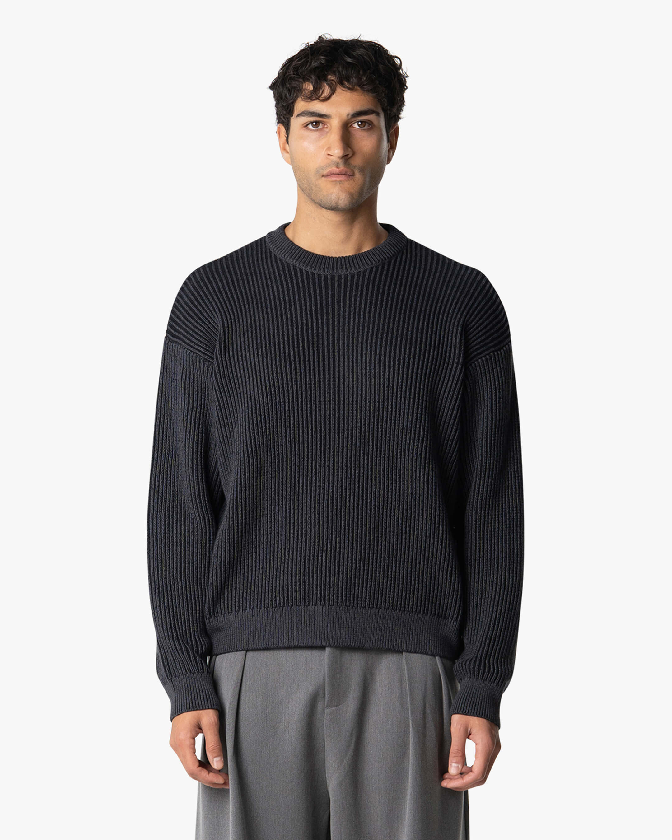 Lima Boxy Knitted Cotton Sweater