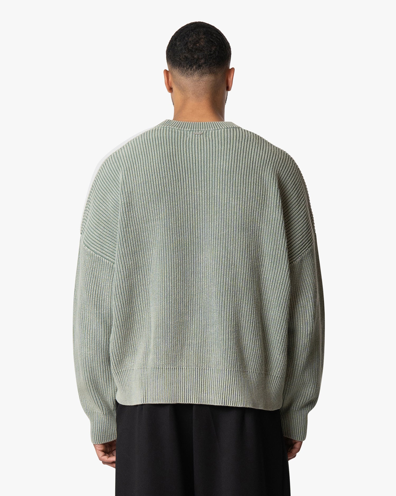 Ariano Acid Cotton Boxy Sweater | Acid Green
