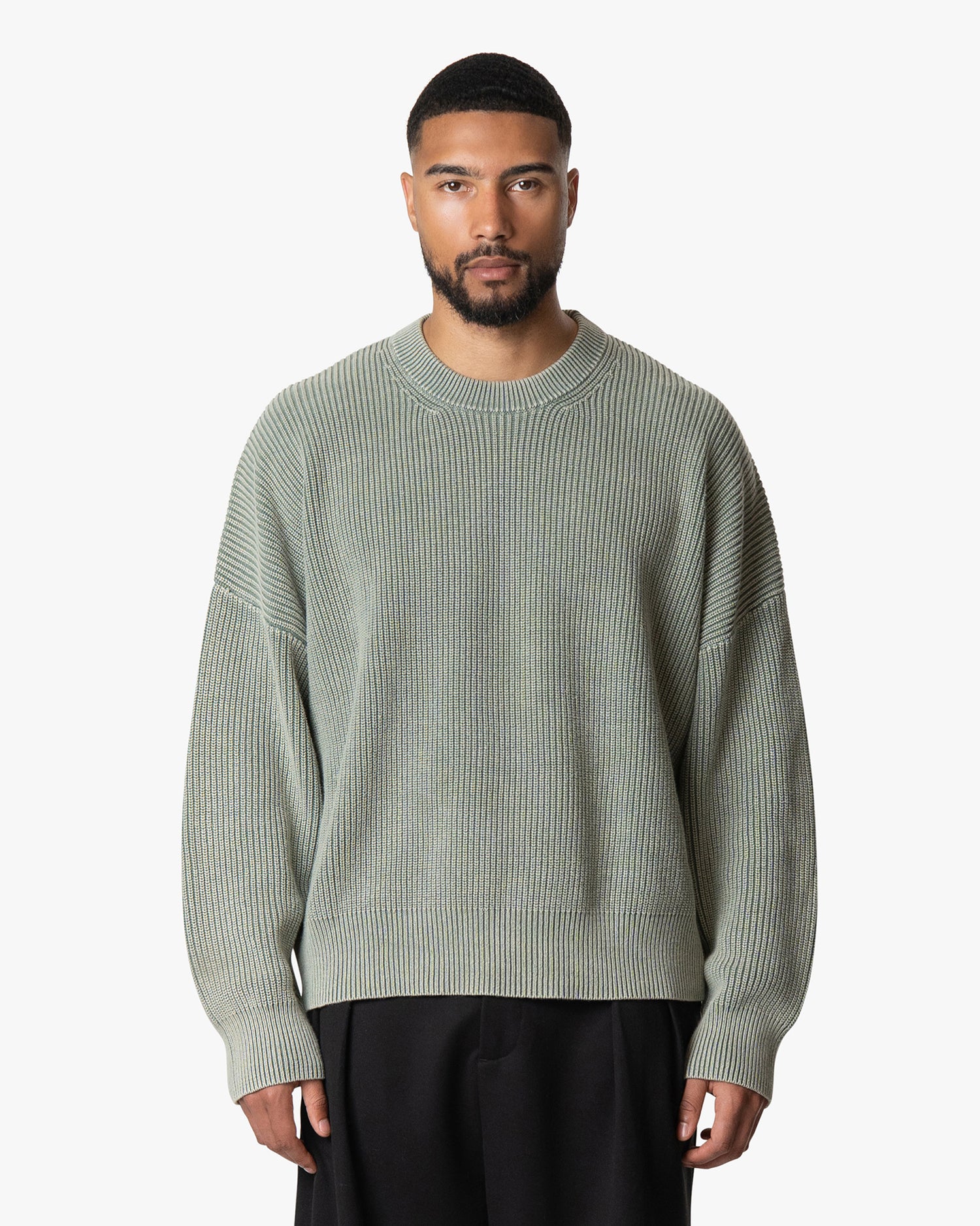 Ariano Acid Cotton Boxy Sweater | Acid Green
