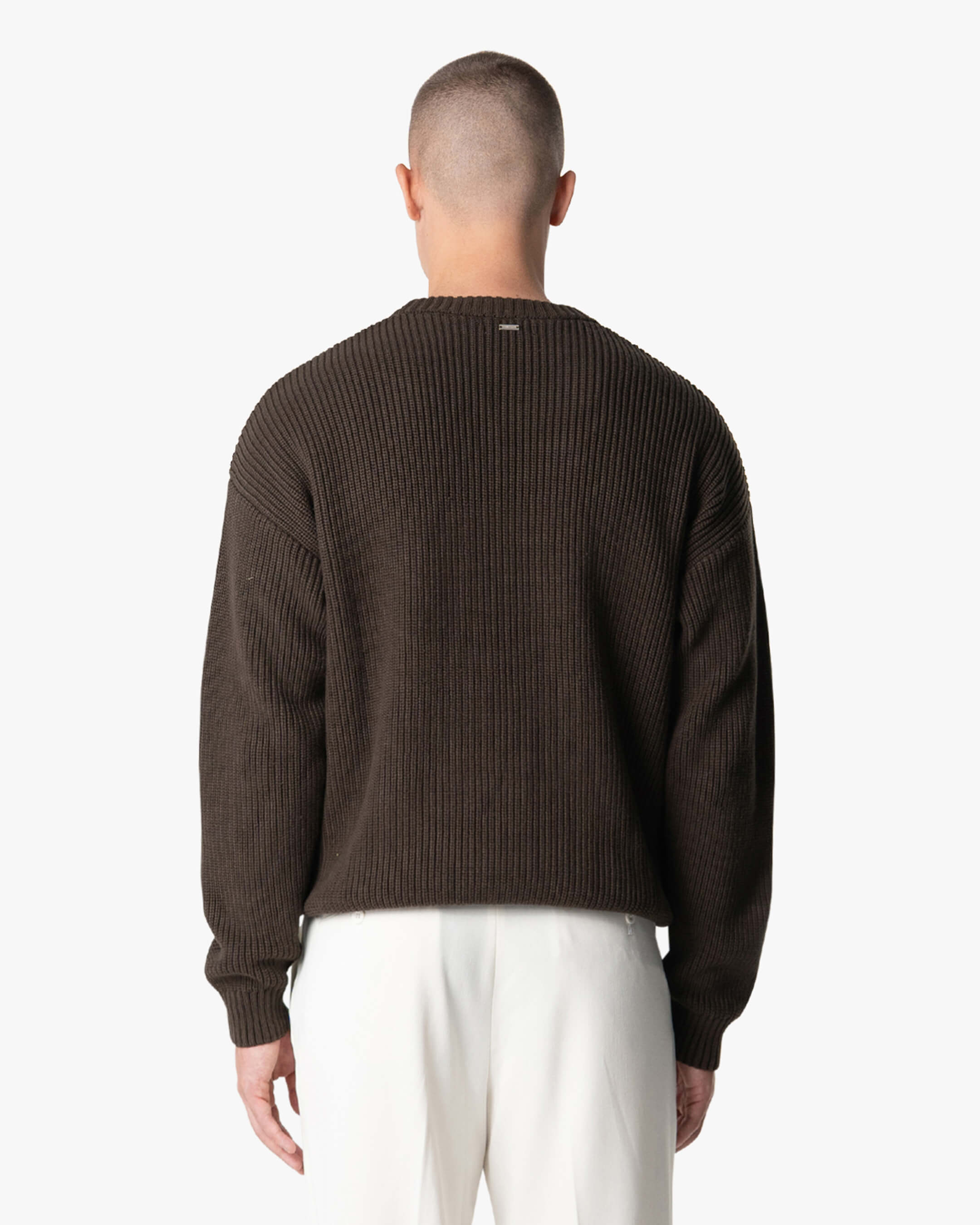 Naval Knitted Cotton Sweater