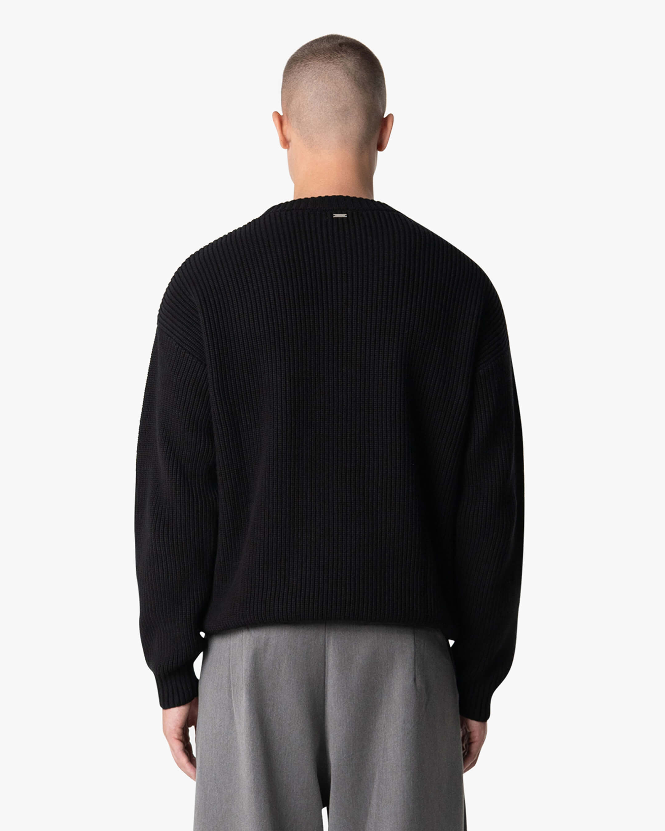 Naval Knitted Cotton Sweater