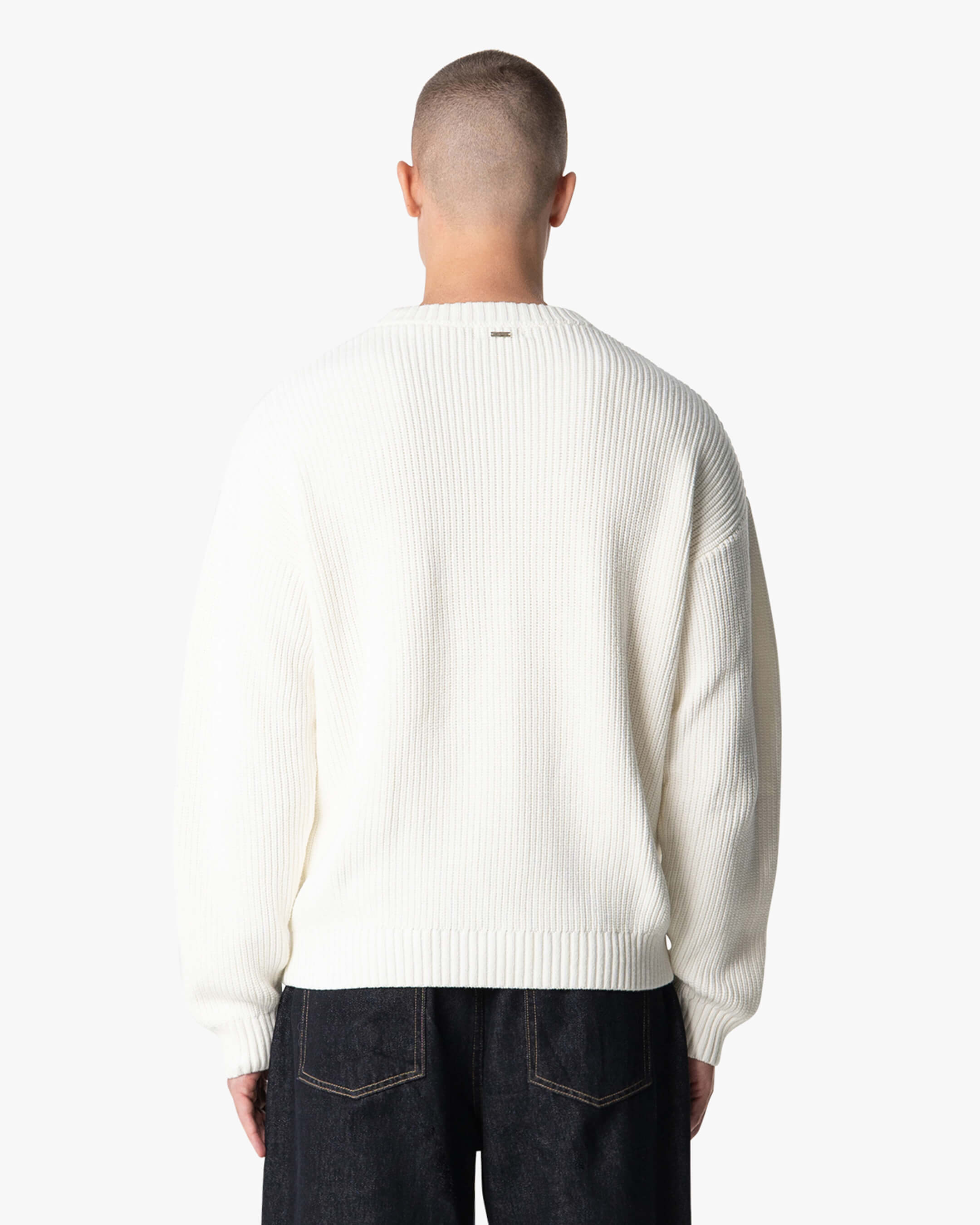 Naval Knitted Cotton Sweater