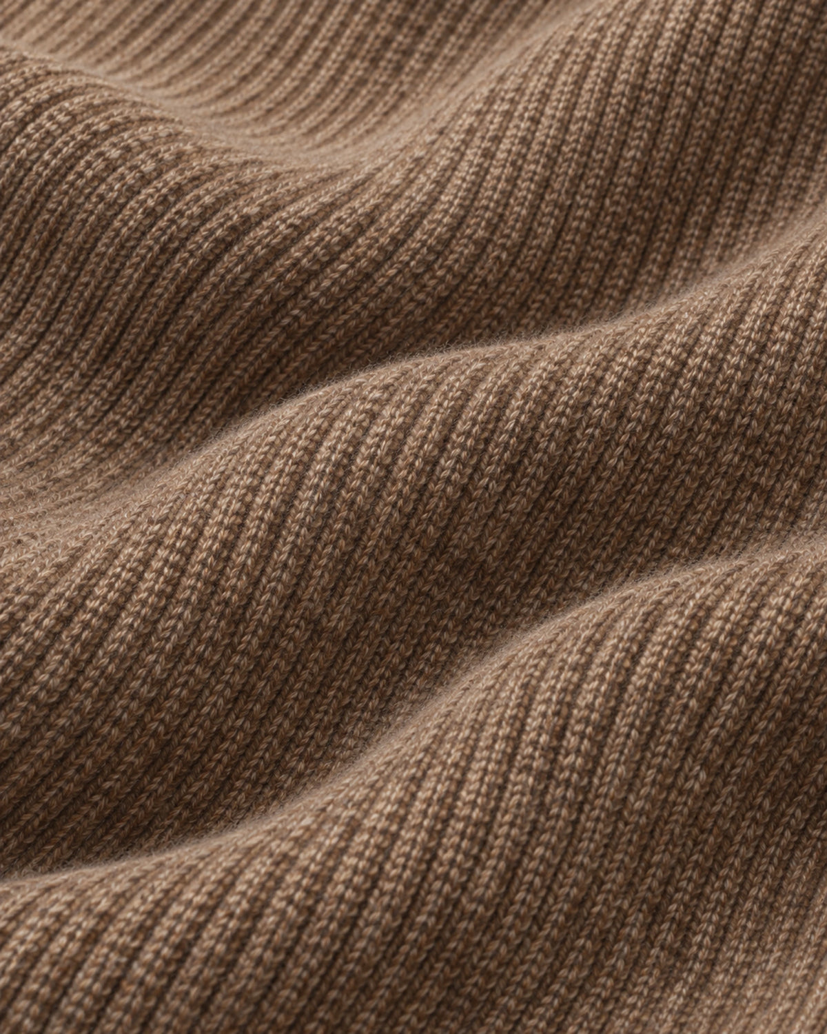 Sontuso Knitted Half-Zip Sweater | Light Brown