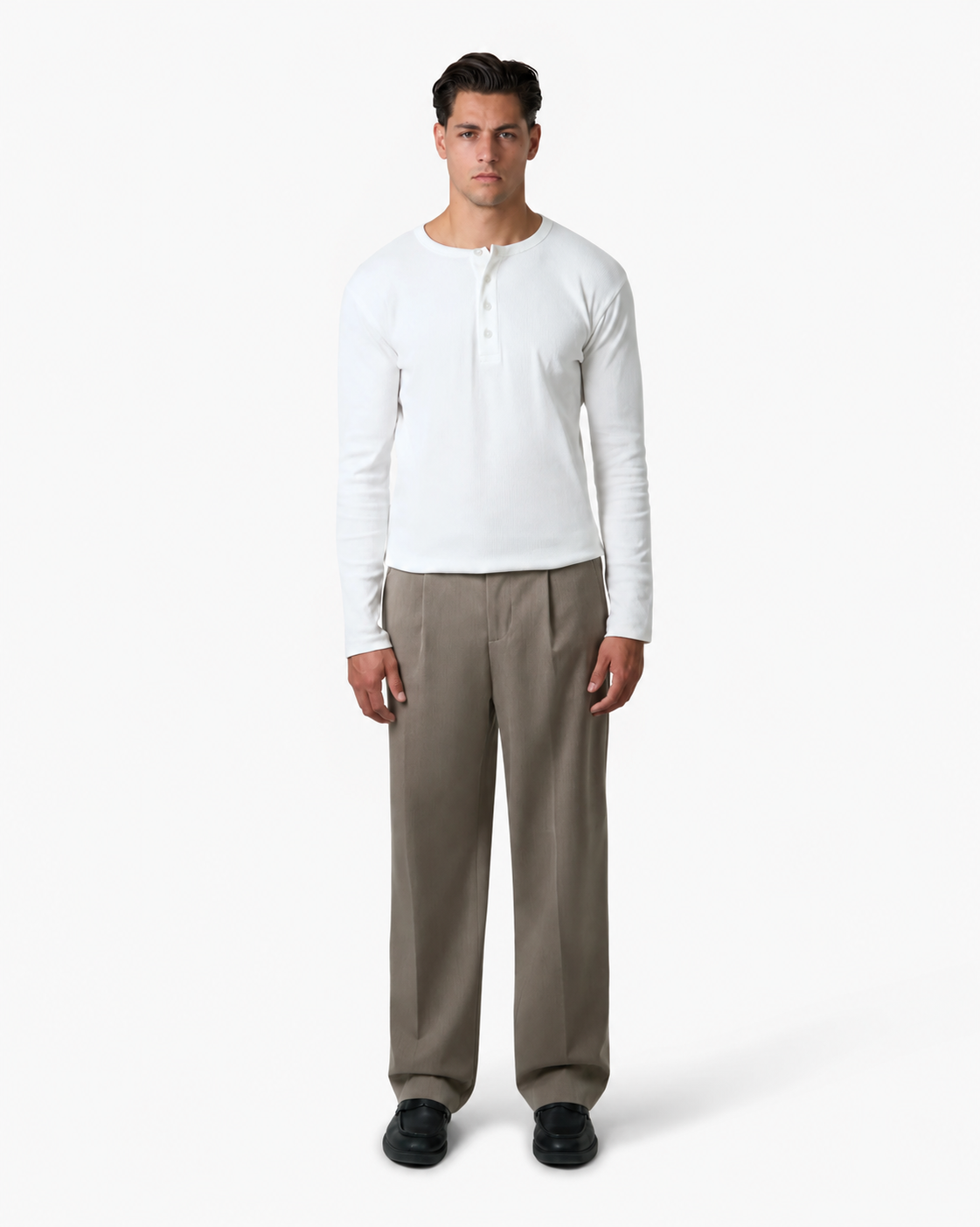 Fender Straight Pants | Taupe