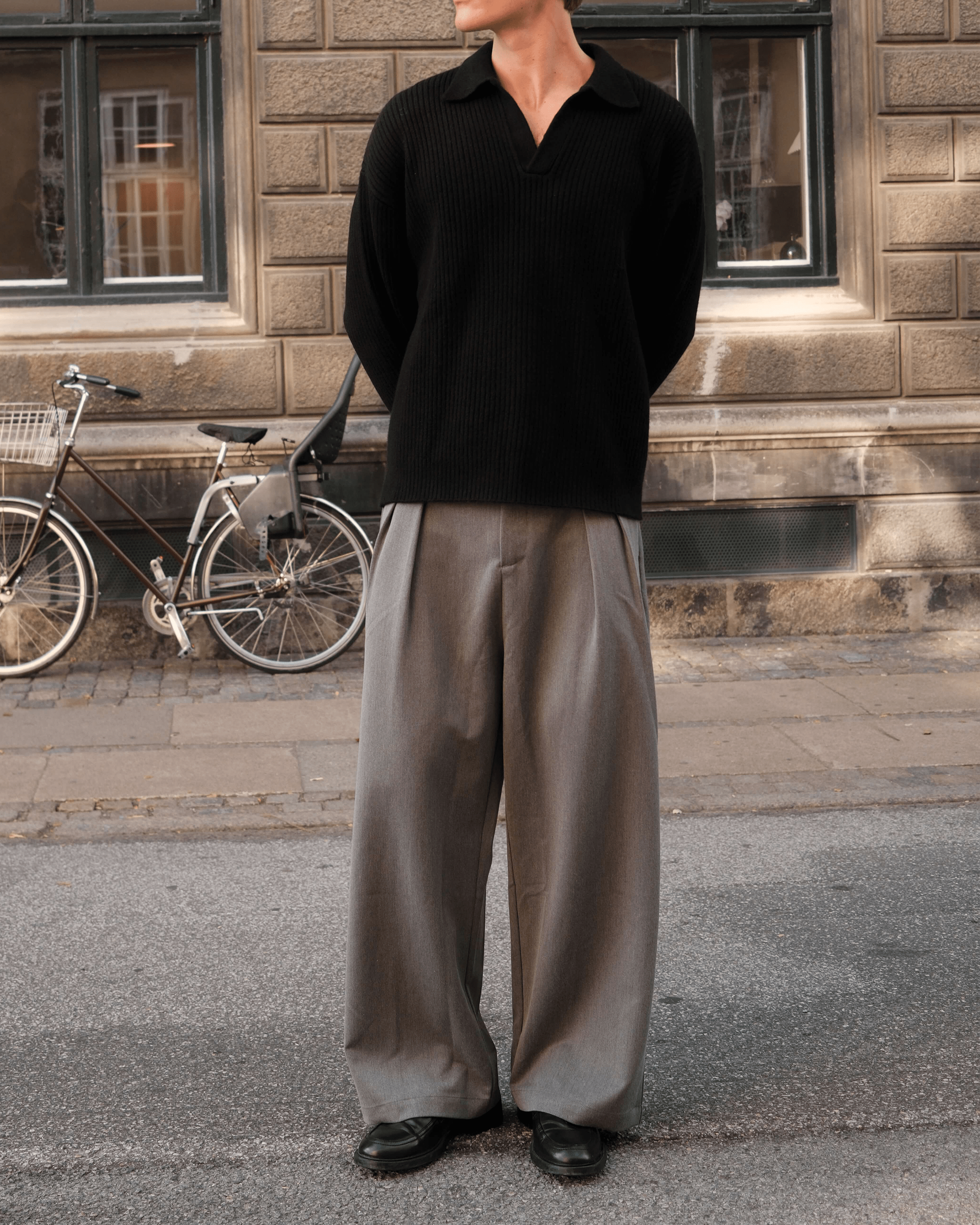 Ambra Loose-Fit Pleated Pants