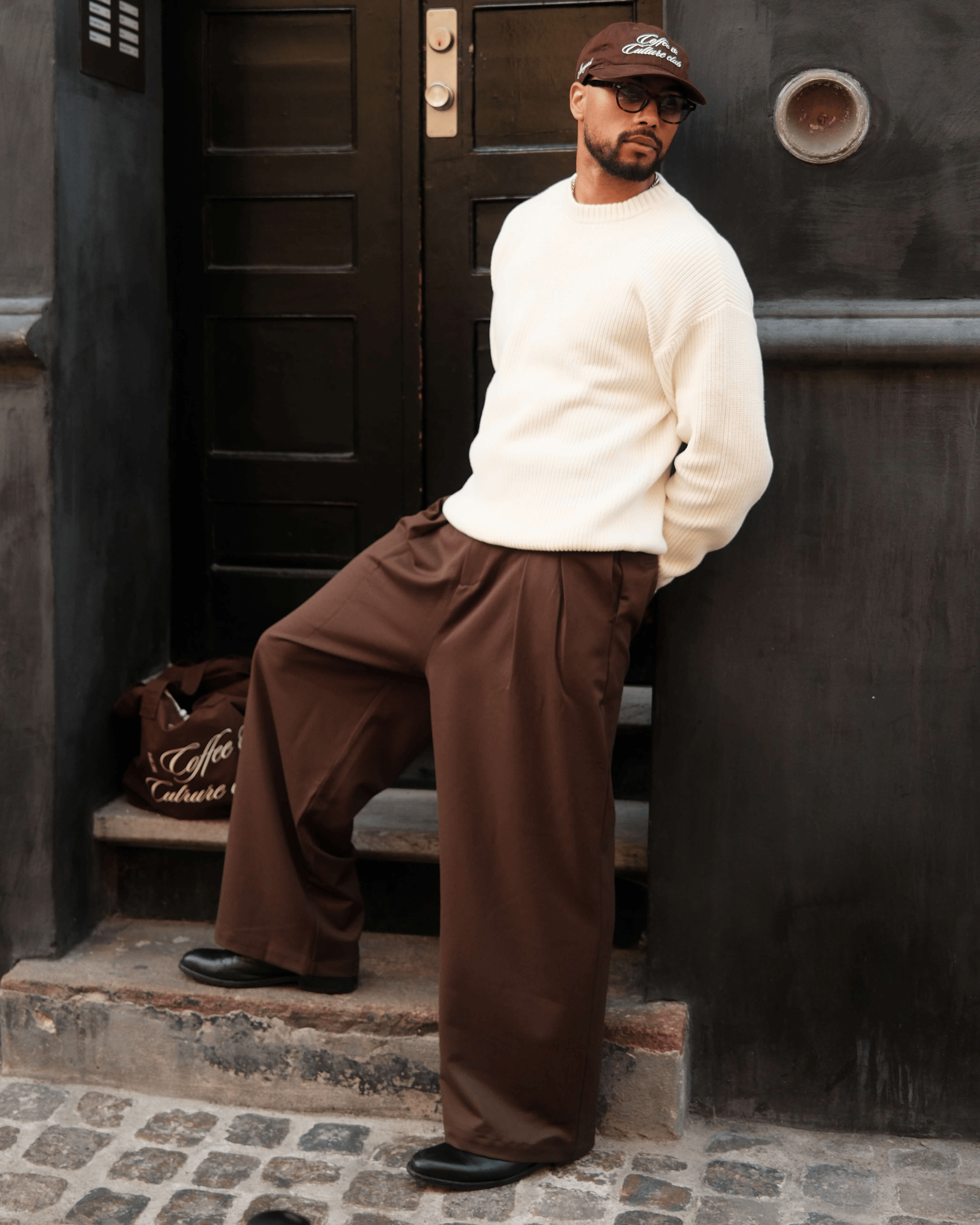 Ambra Loose-Fit Pleated Pants