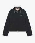 Avenue Cotton Balloon Jacket | Black Flatlay