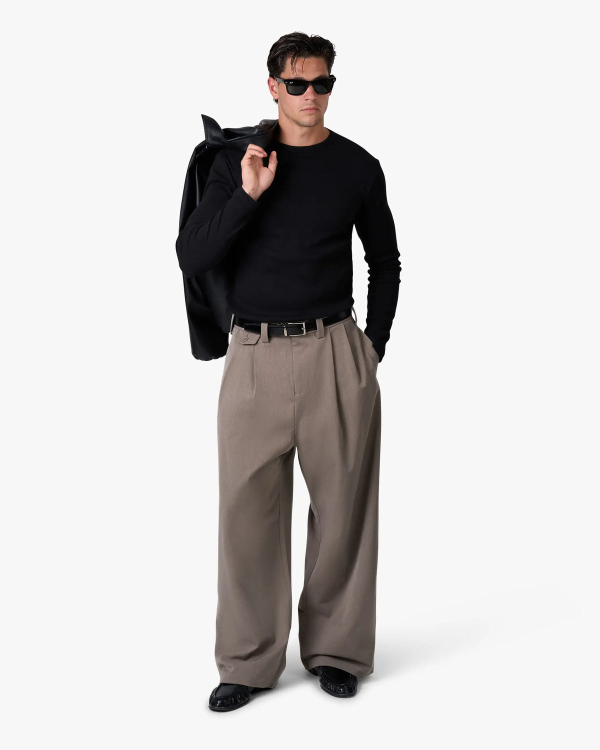 Geripptes Langarmshirt