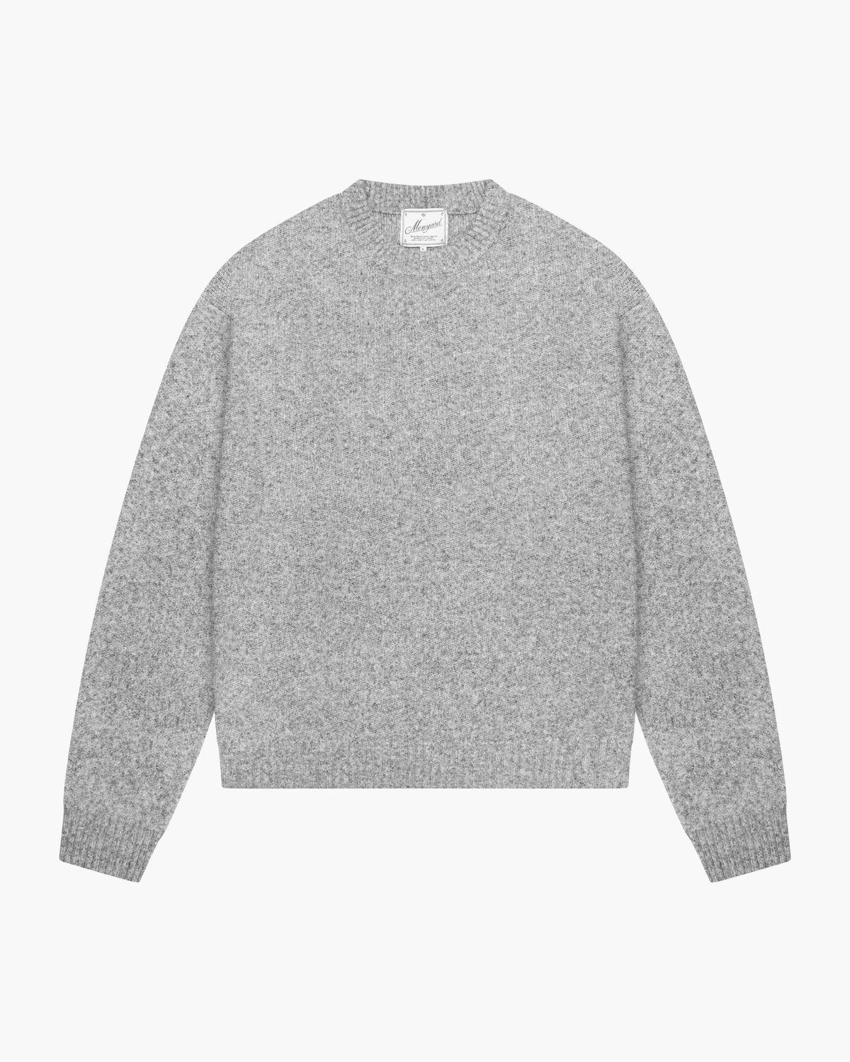 Brixton Wool-Blend Brushed Sweater | Grey Melee