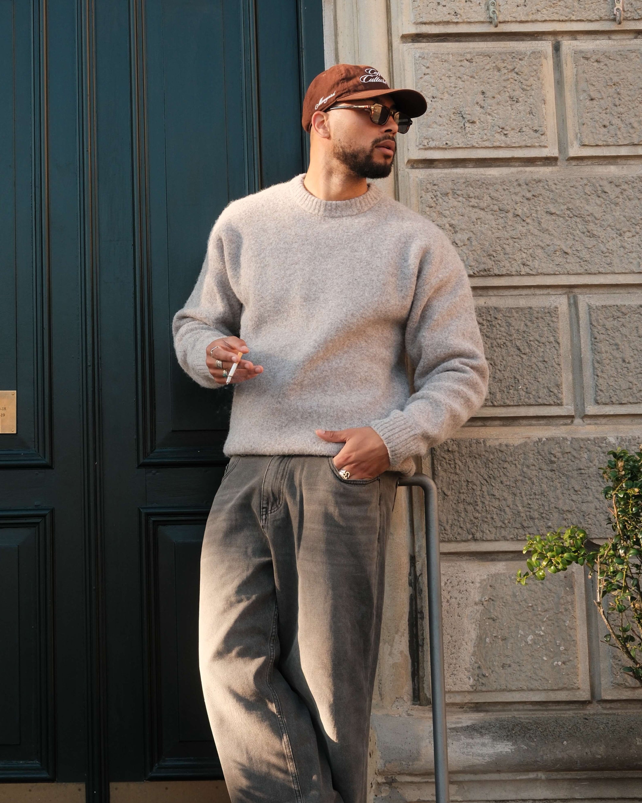 Brixton Wool-Blend Brushed Sweater