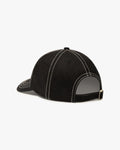 Heritage Club Cap in black, back view with adjustable strap