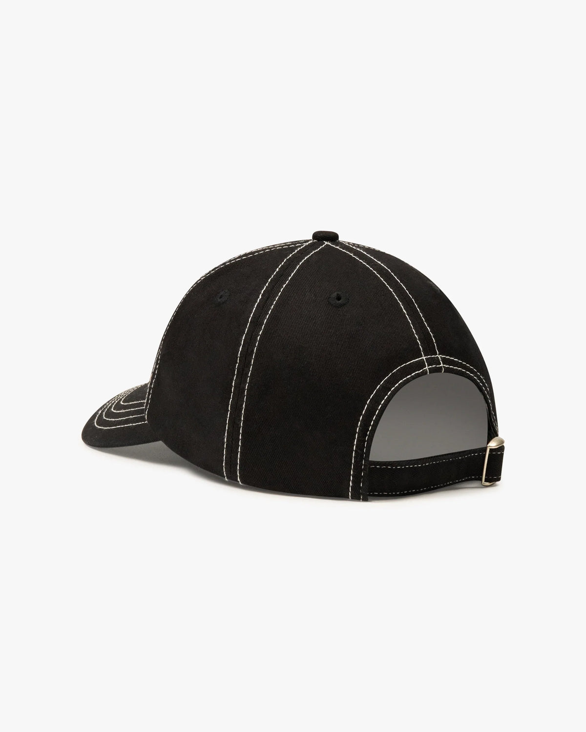 Heritage Club Cap in black, back view with adjustable strap