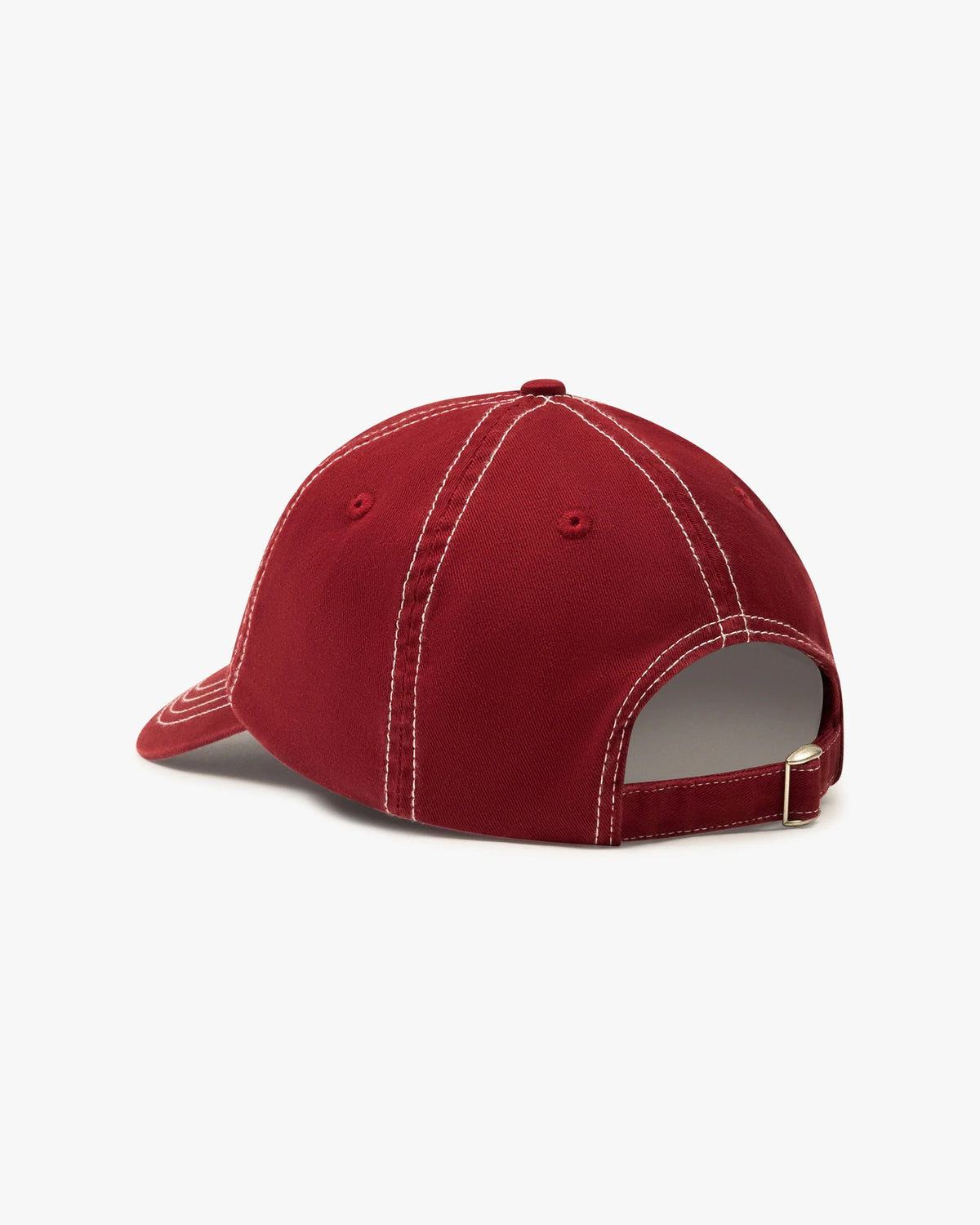 Heritage Club Cap in burgundy, back view with adjustable strap