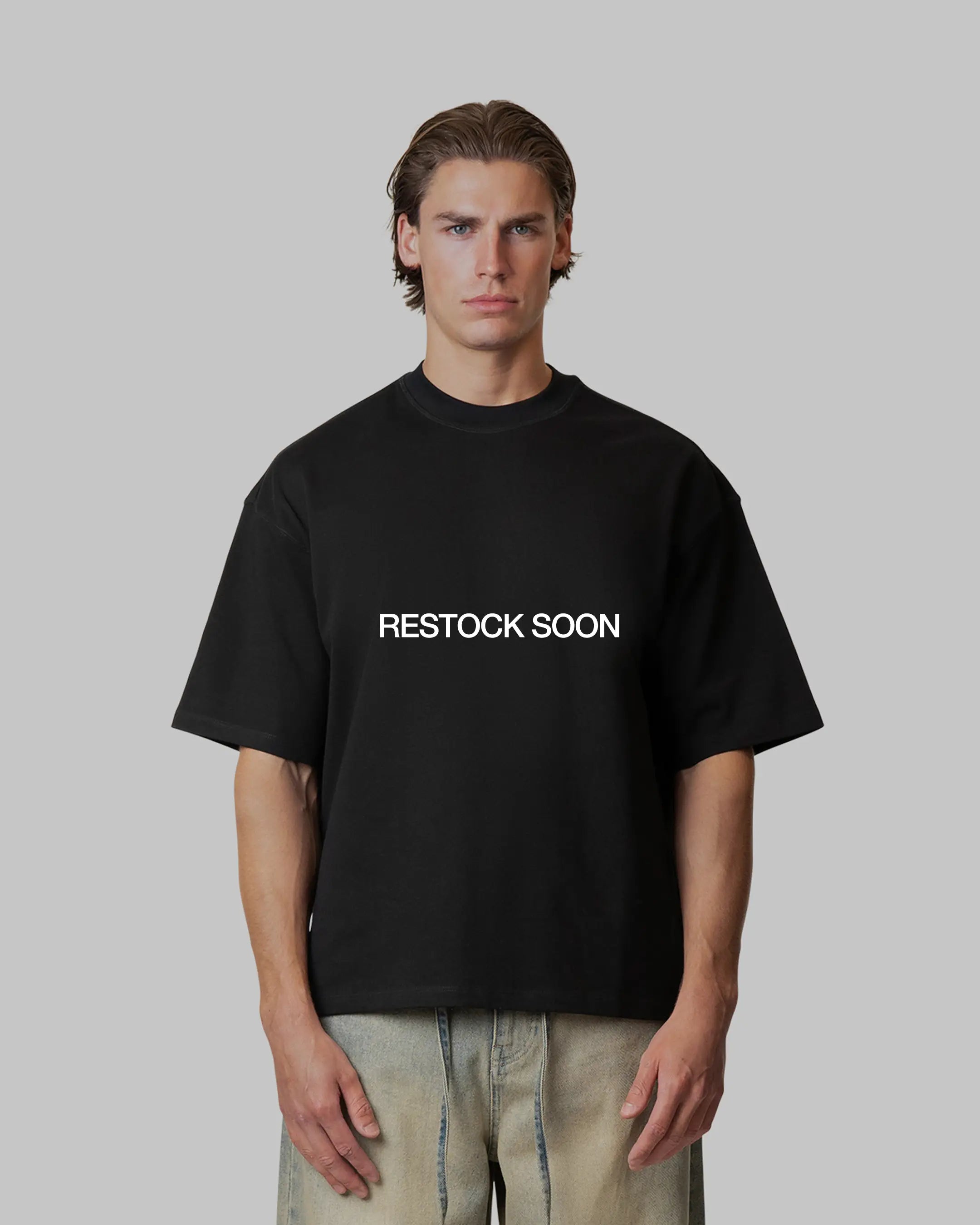 Blank Boxy T-Shirt | Black