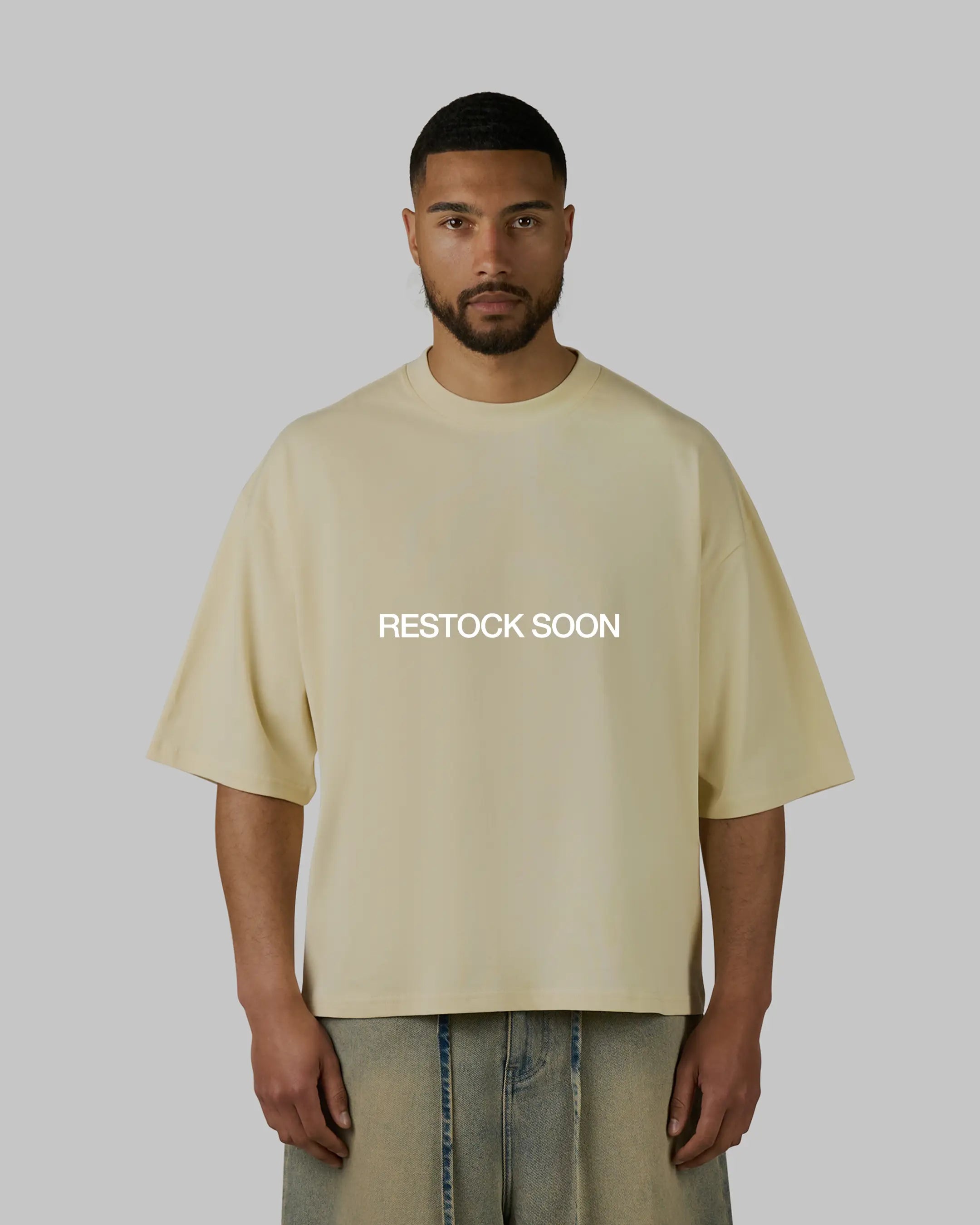 Blank Boxy T-Shirt | Butter Yellow