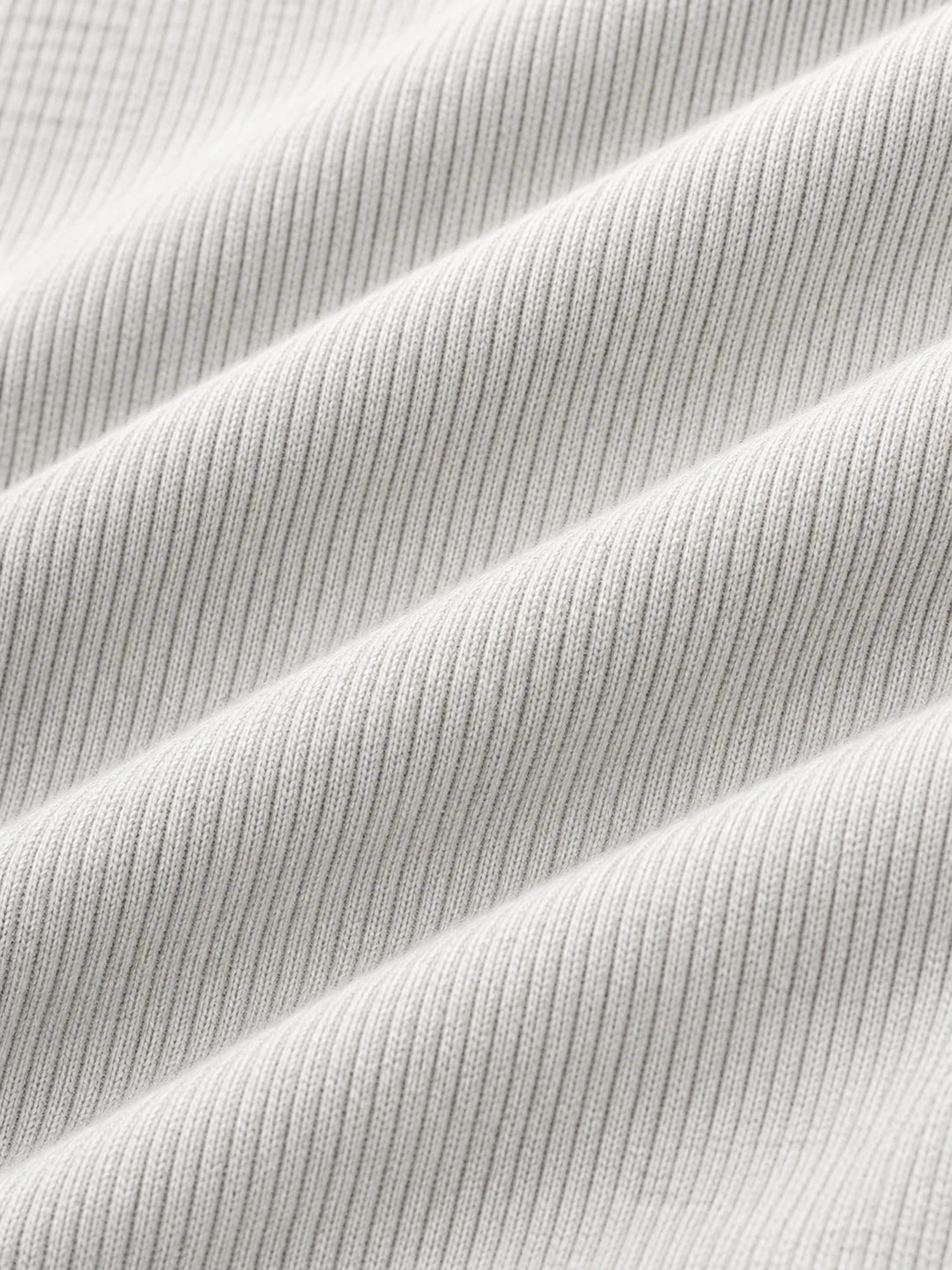 Mougins Ribbed Henley T-Shirt | White