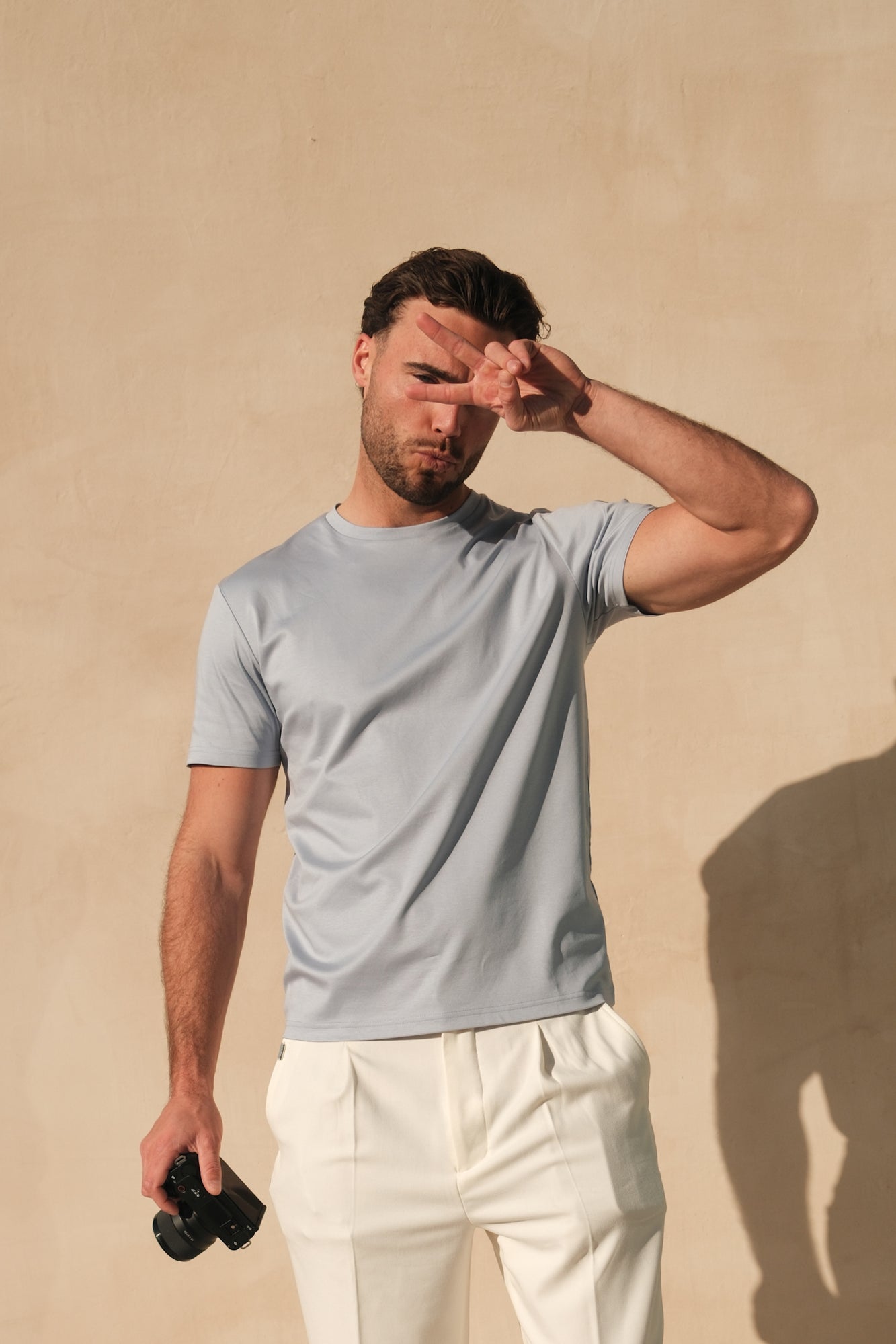 Maritime T-shirt - Ice blue