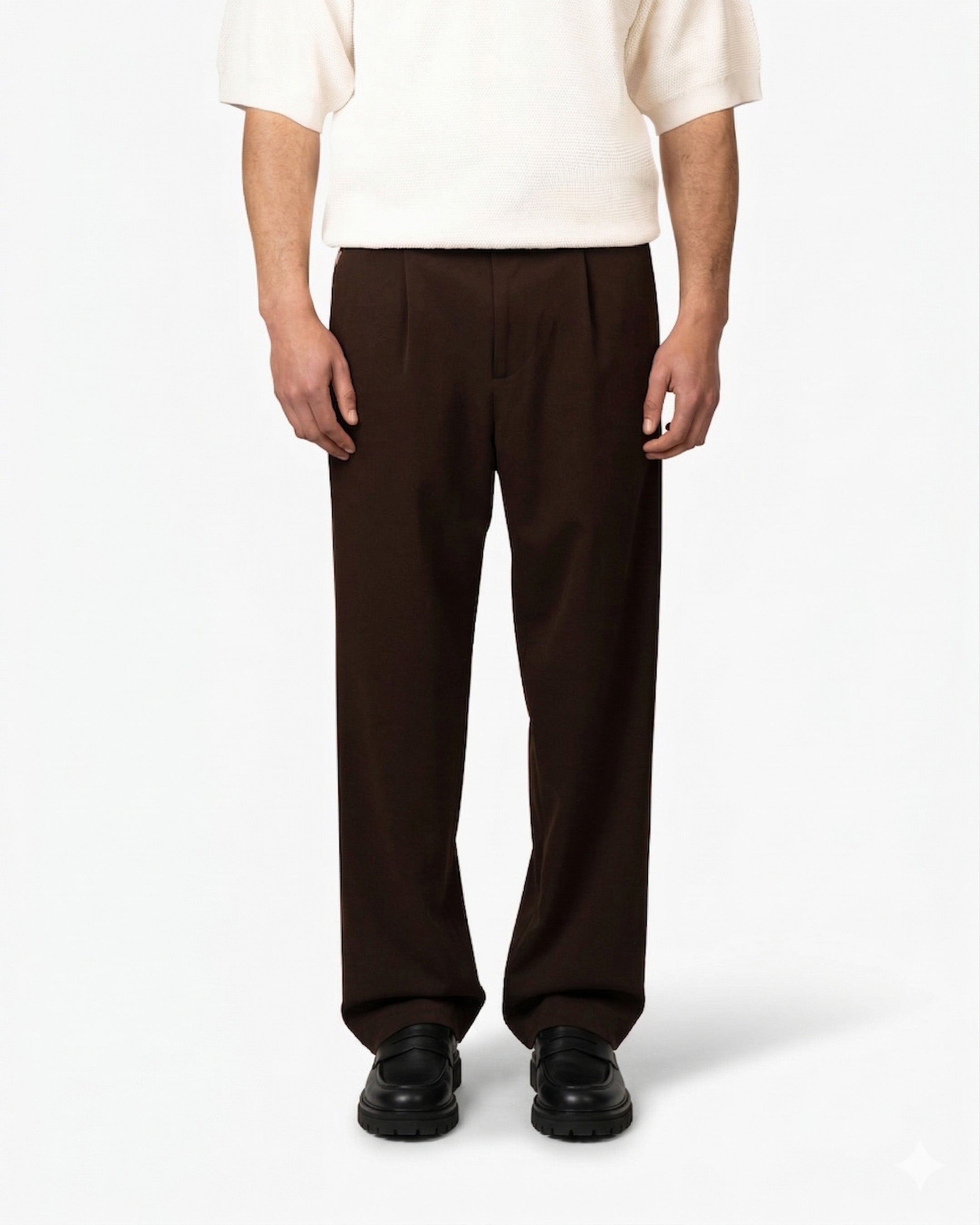 Fender Straight Pants | Brown