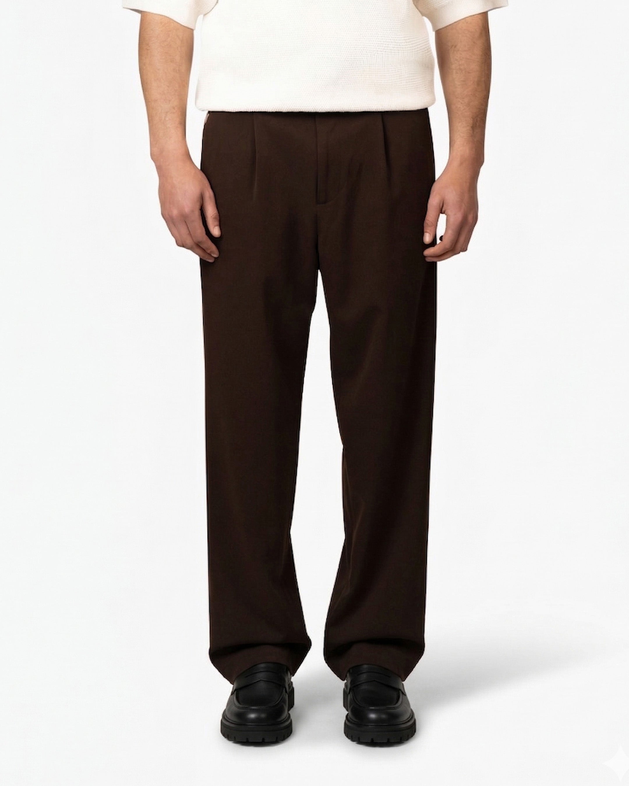 Fender Straight Pants | Brown