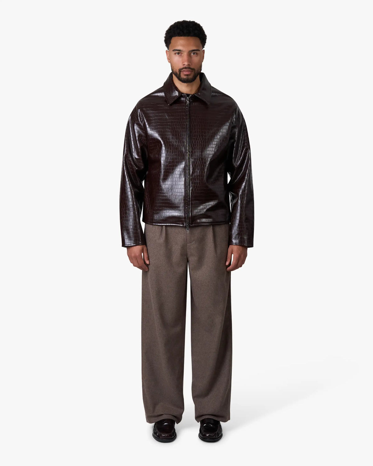 Liberty Crocodile Jacket | Brown