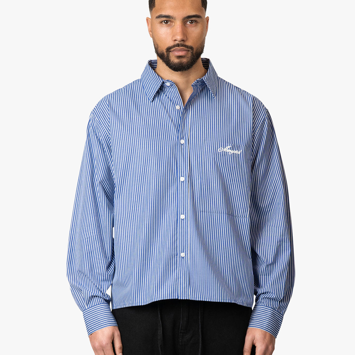 Luberon Shirt - Mid Blue/White | Menyard®