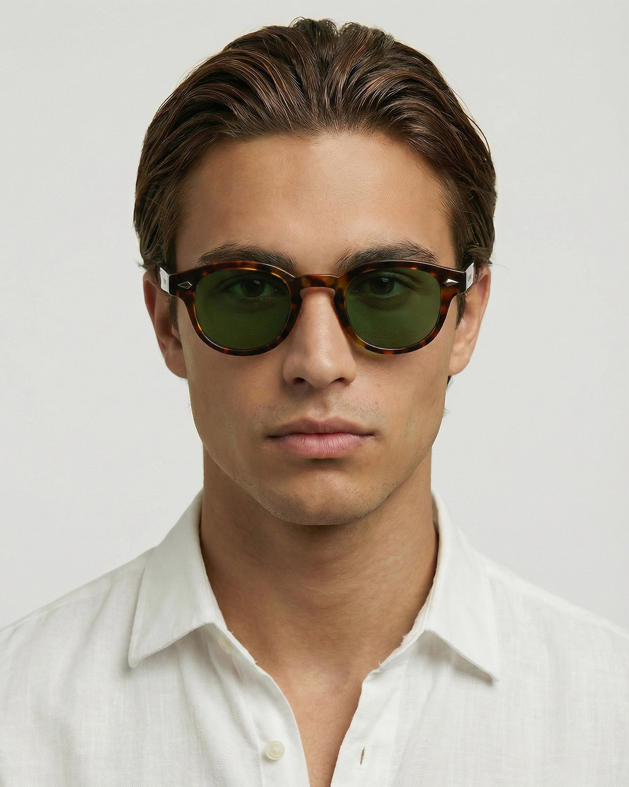 Laurent sunglasses | Tortoise/Green