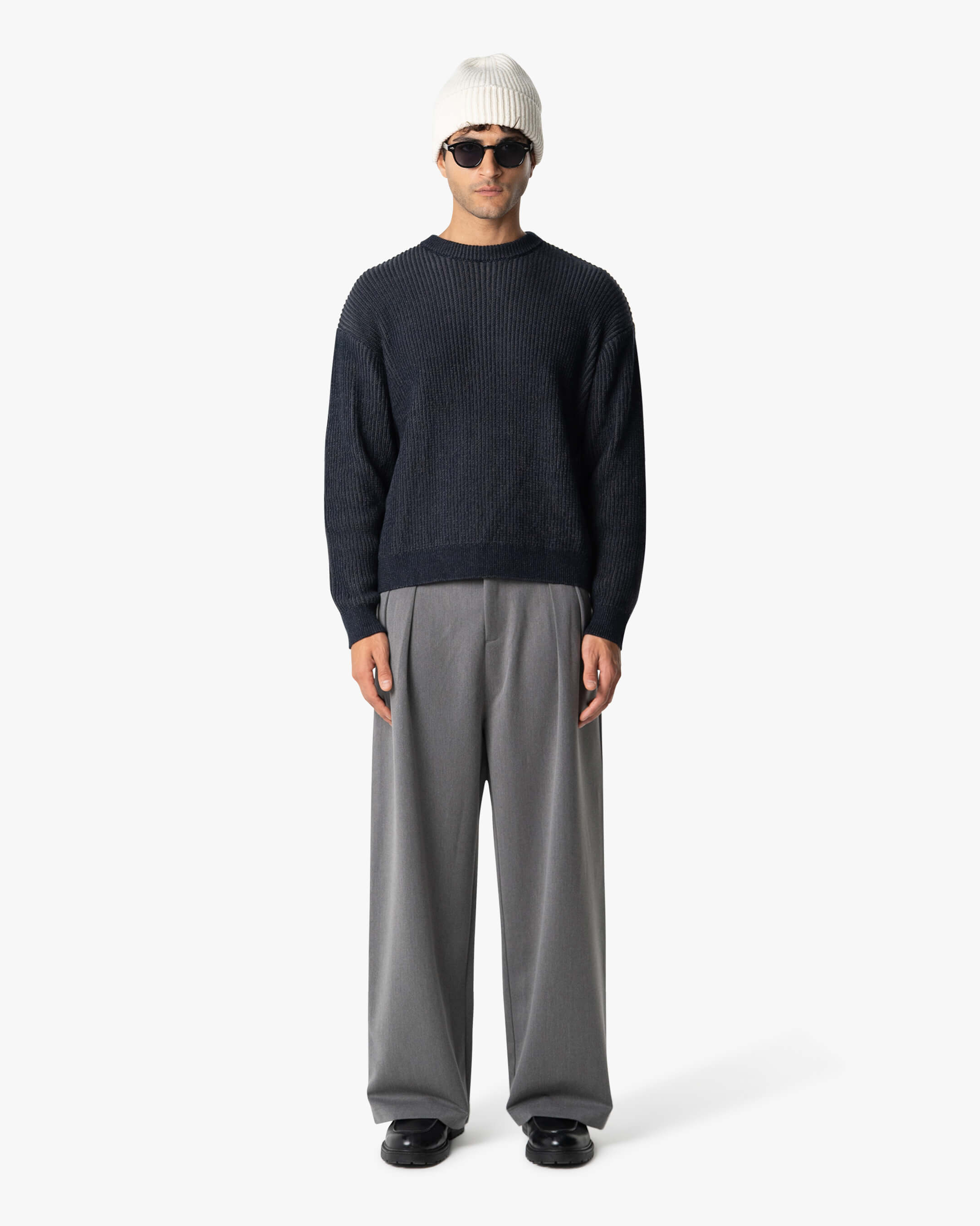 Lima Boxy Knitted Cotton Sweater