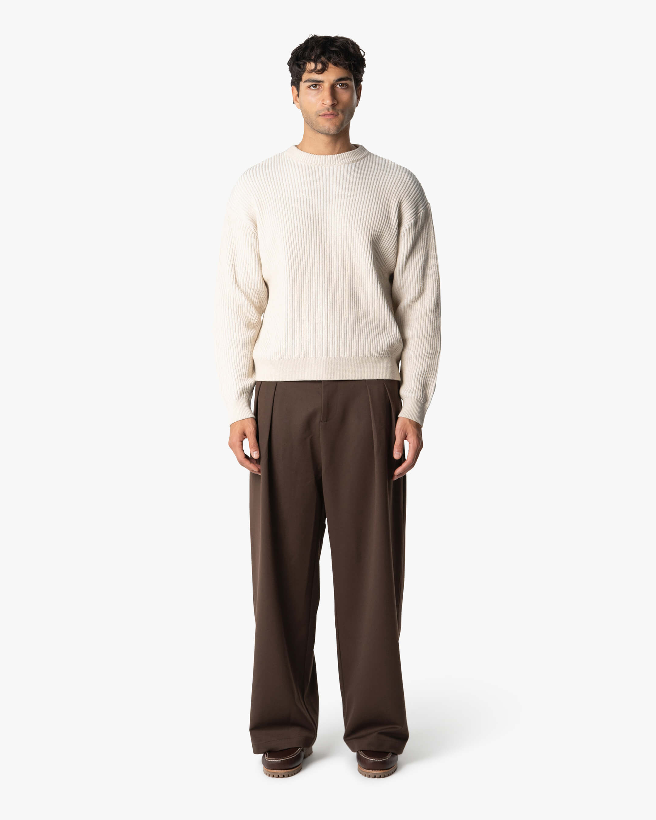 Lima Boxy Knitted Cotton Sweater