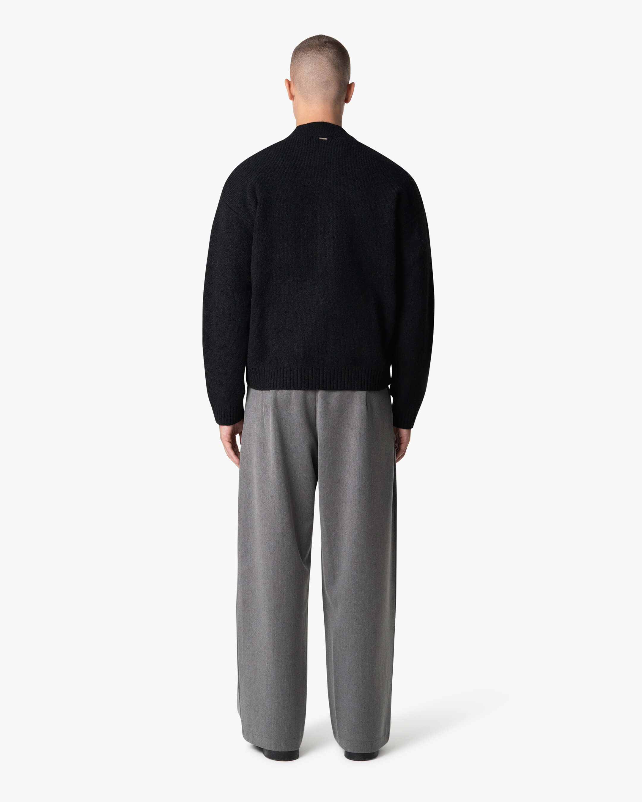 Signore Brushed Zip-Up Cardigan