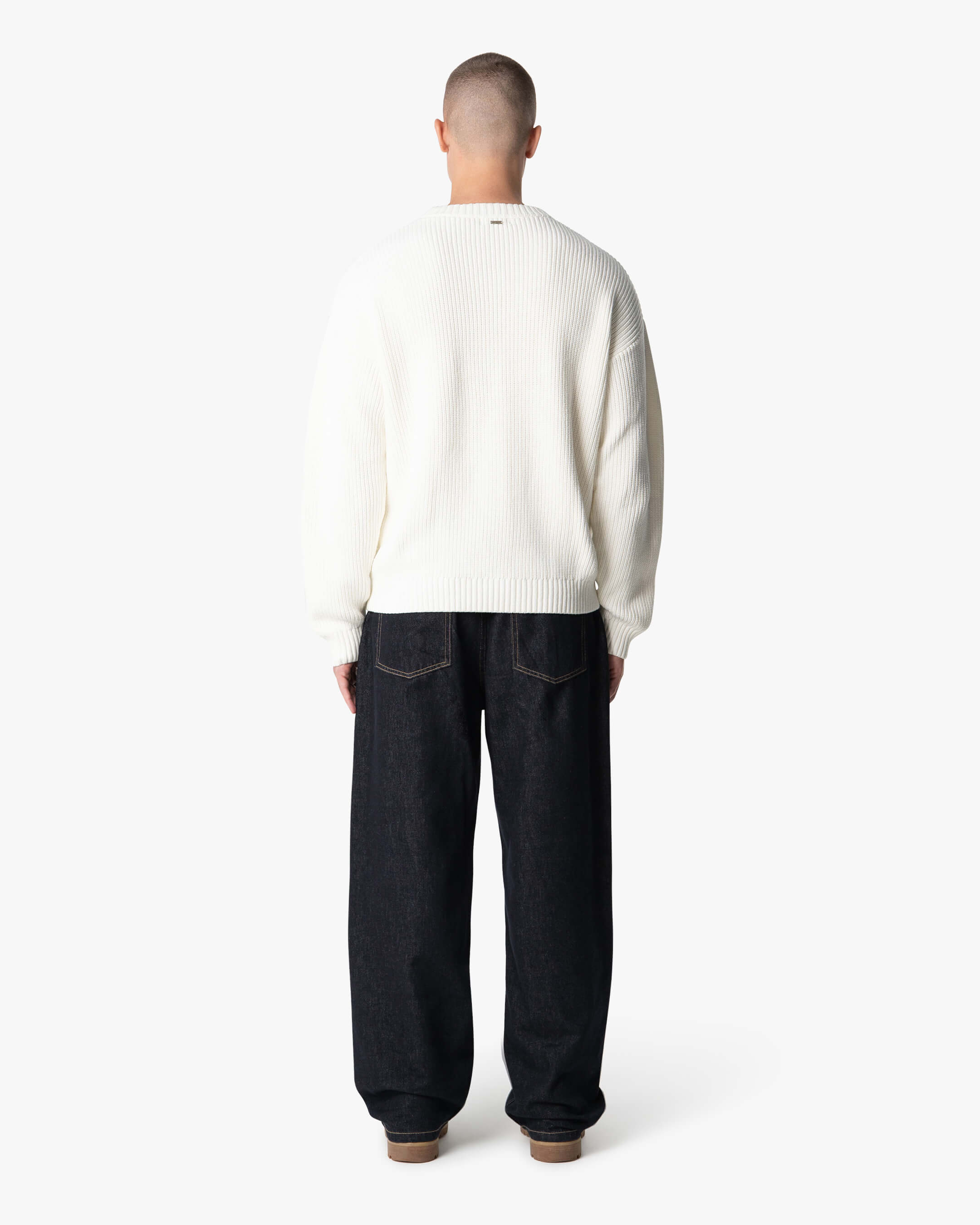 Naval Knitted Cotton Sweater