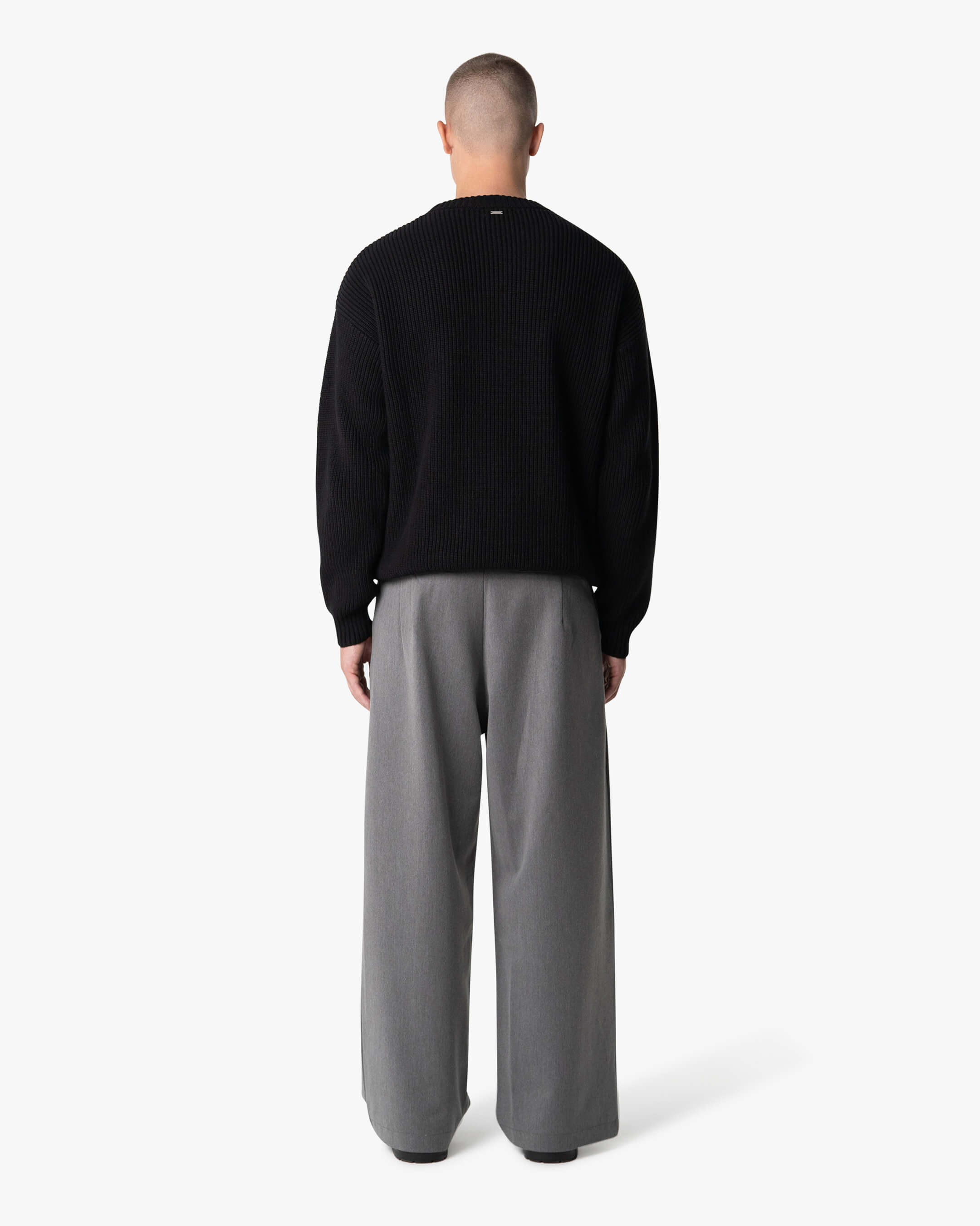 Naval Knitted Cotton Sweater